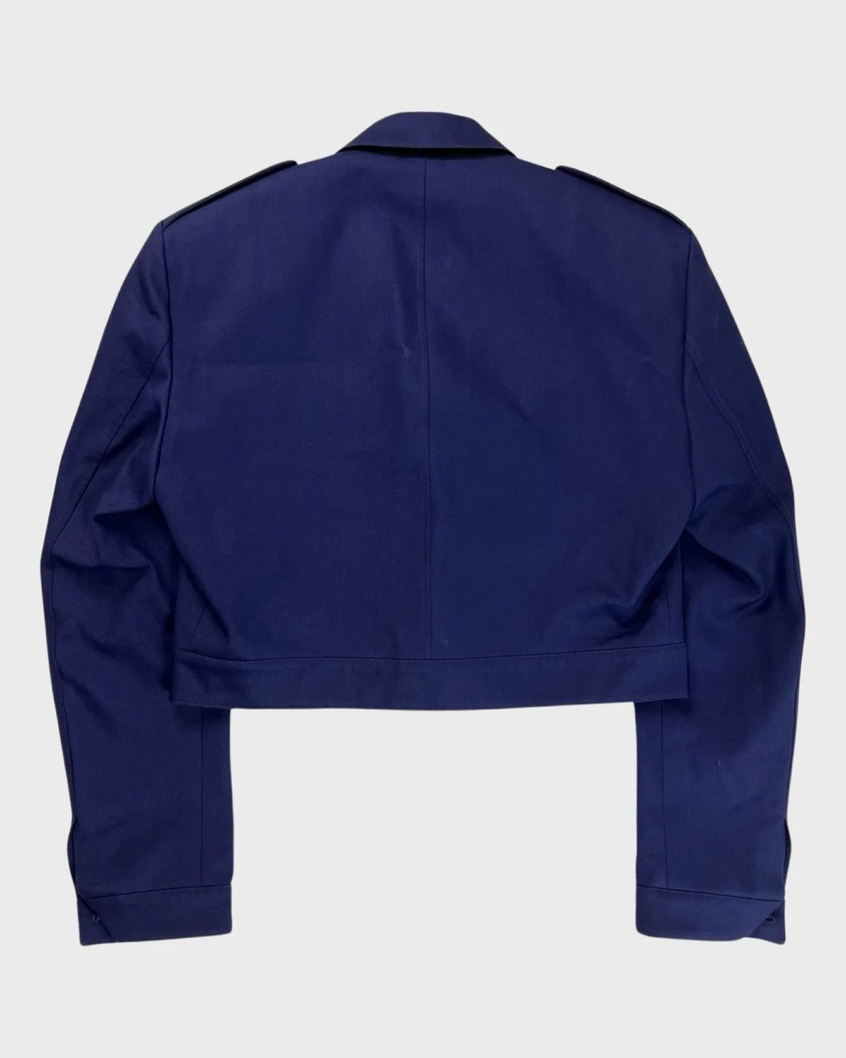 Balenciaga BALENCIAGA SS17 RUNWAY CROPPED MILITARY OFFICER JACKET BLUE Size US S / EU 44-46 / 1 - 3 Thumbnail