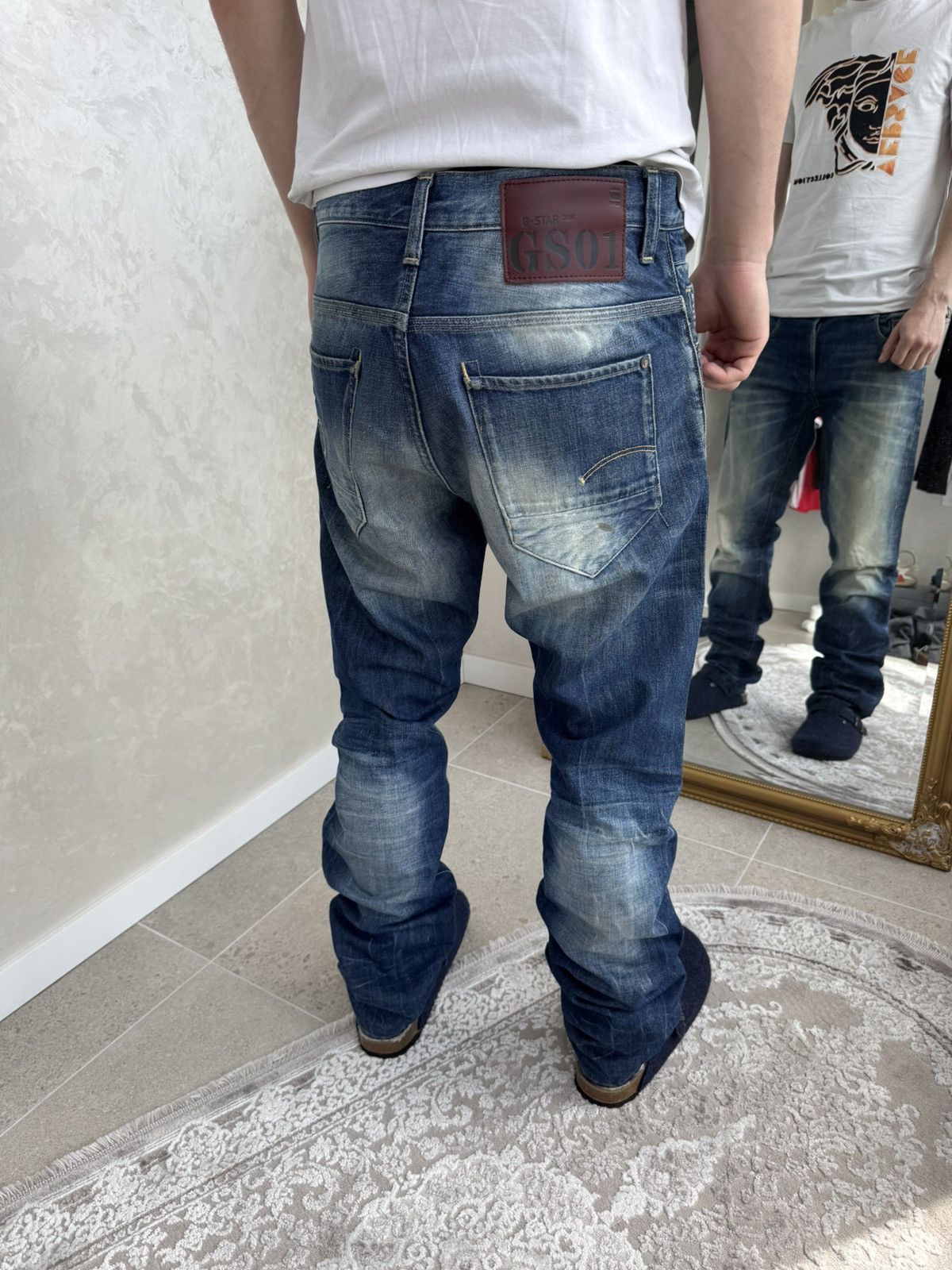 G-Star G-Star Raw GS01 Denim Jeans – Slim/Straight Fit Indigo Wash Size US 33 - 1 Thumbnail
