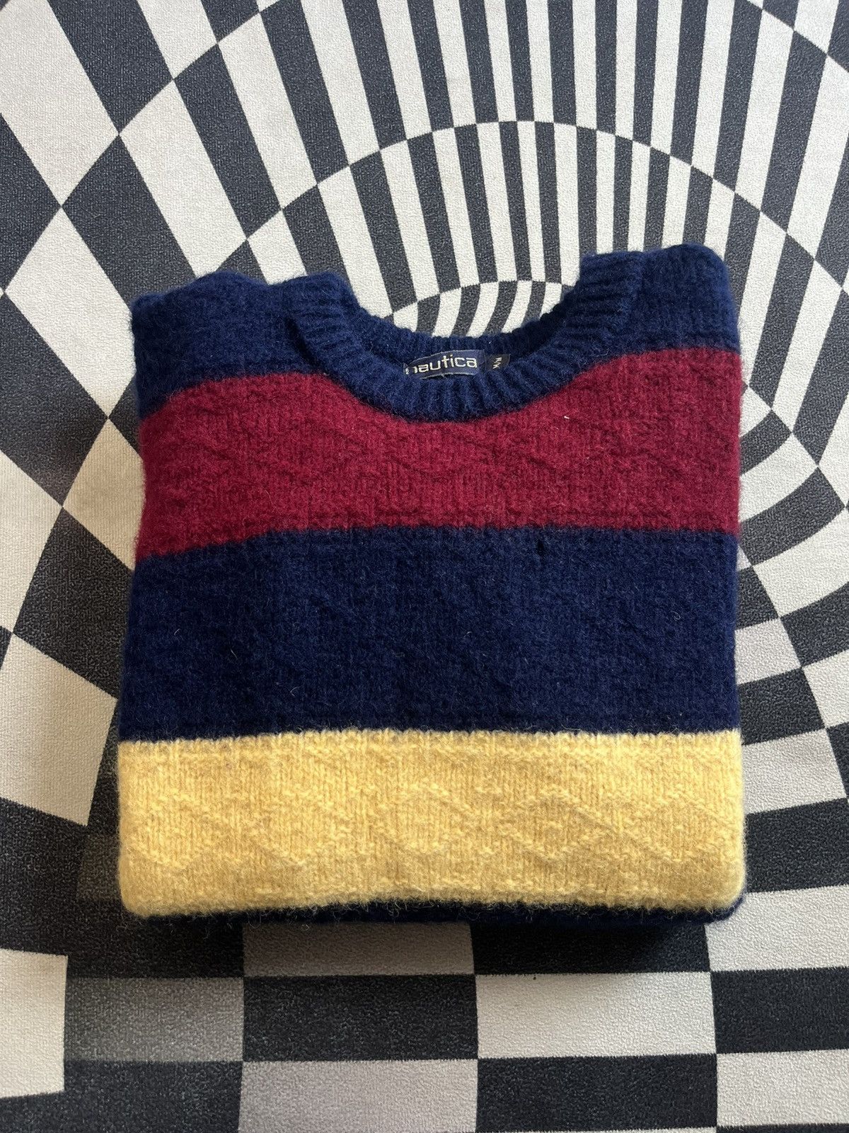 Nautica Vintage NAUTICA PURE New WOOL Sweater 90’s-00’s Shirt Size US M / EU 48-50 / 2 - 8 Thumbnail