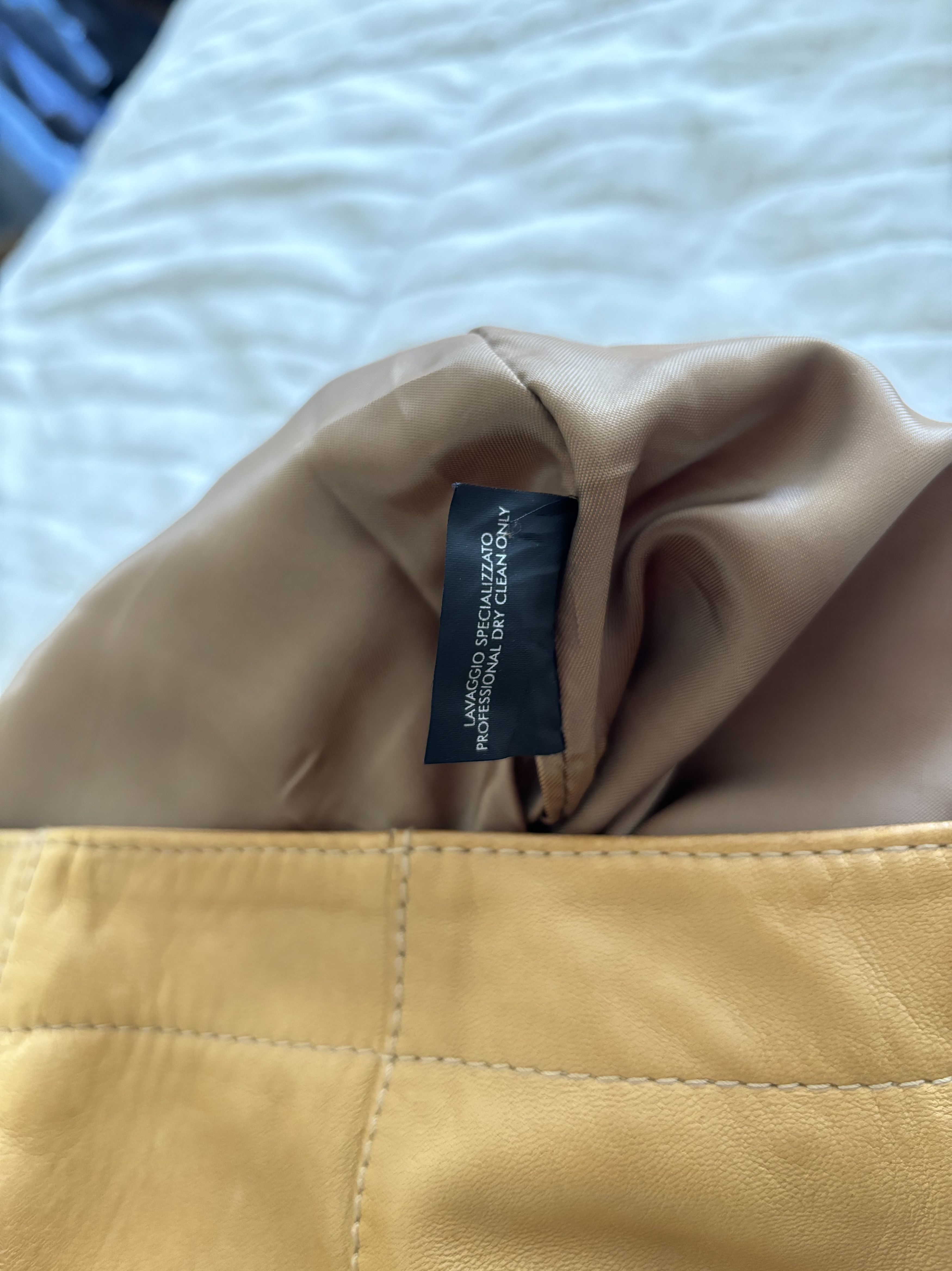 Gucci × Tom Ford Gucci by Tom Ford tan leather motorcycle pants, fw 2000 Size 30" / US 8 / IT 44 - 13 Thumbnail