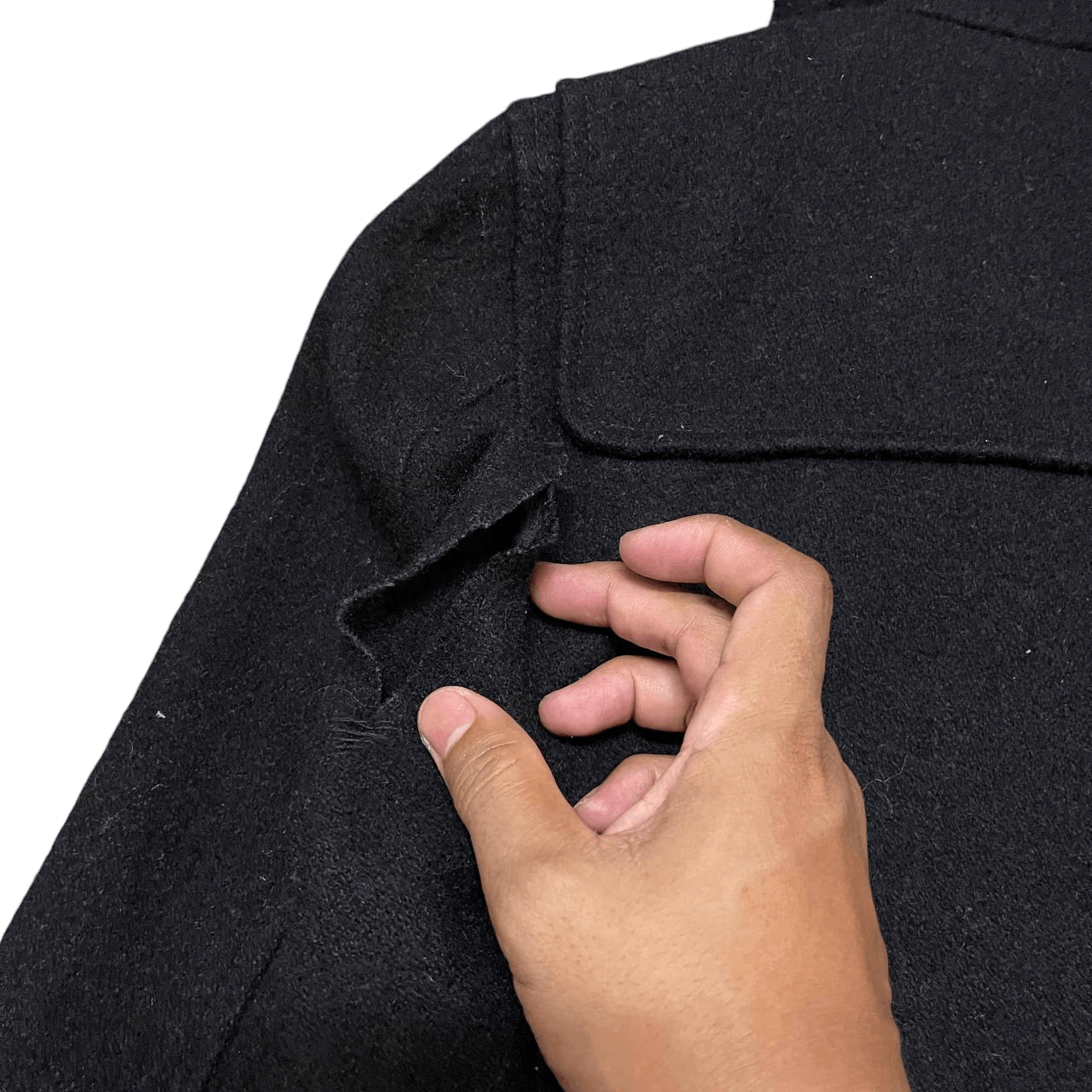 Tornado Mart Tornado Mart Wool Hooded Coat Size US M / EU 48-50 / 2 - 13 Thumbnail