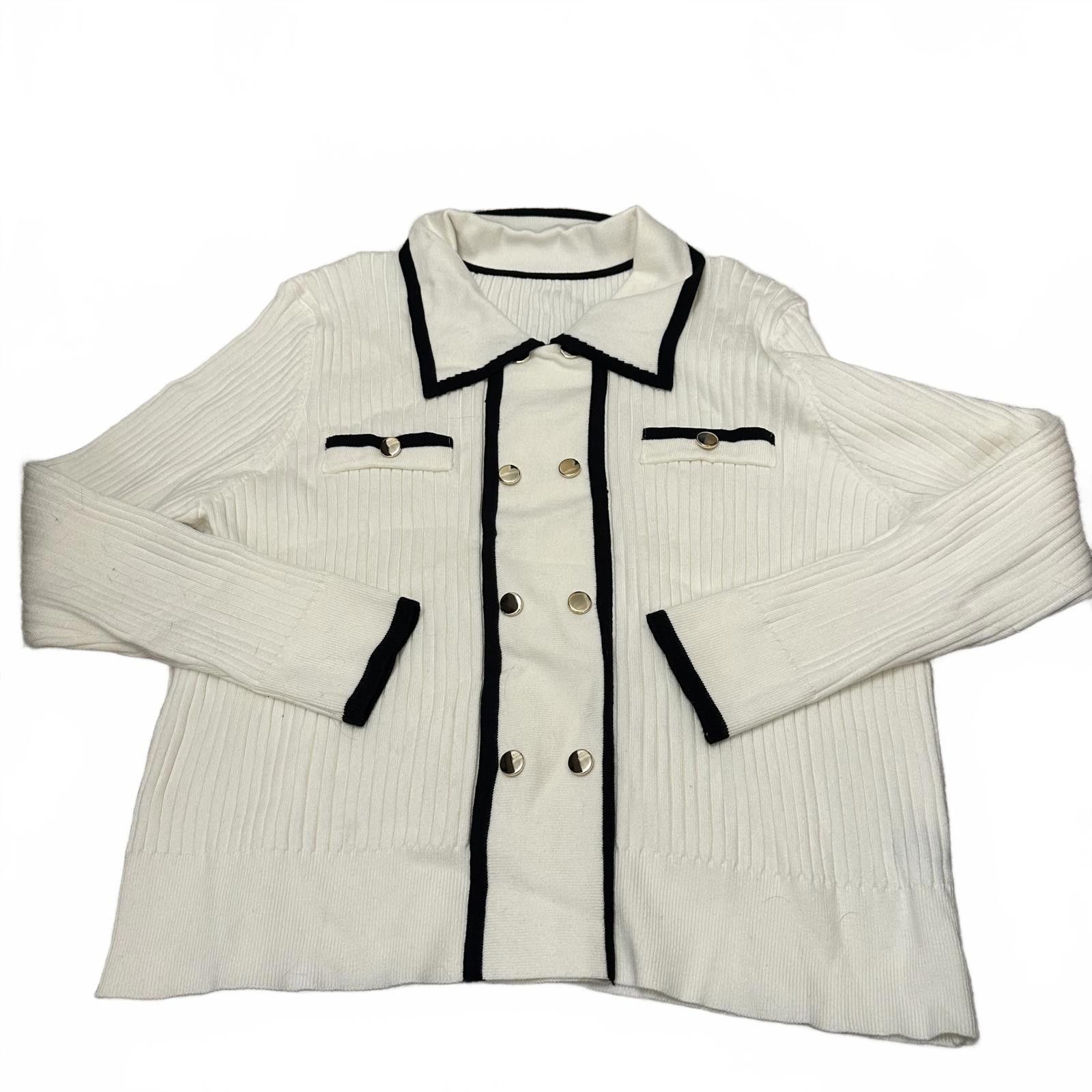 Shein SHEIN Curve Women's Button-Up Cardigan top - 4XL Size 4XL / US 24-26 - 1 Thumbnail