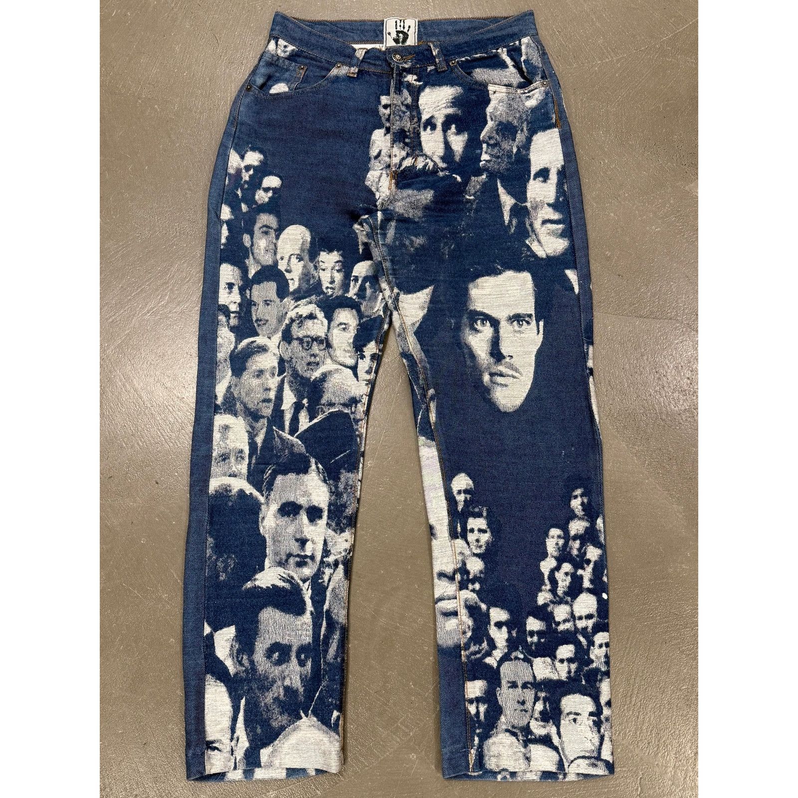 Jean Paul Gaultier A/W1992 Jean Paul Gaultier jacquard face denim Size 28" / US 6 / IT 42 - 1 Thumbnail