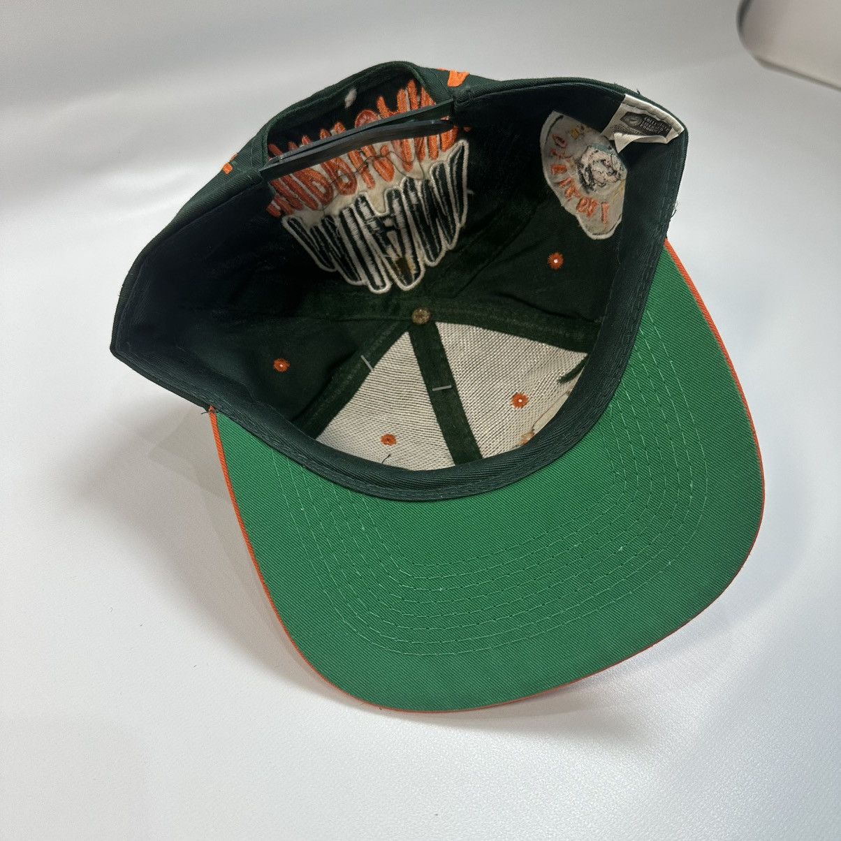 Cartoon Network 1993 The Flintstones x Miami Hurricanes Snapback Hat BWT Size ONE SIZE - 9 Thumbnail