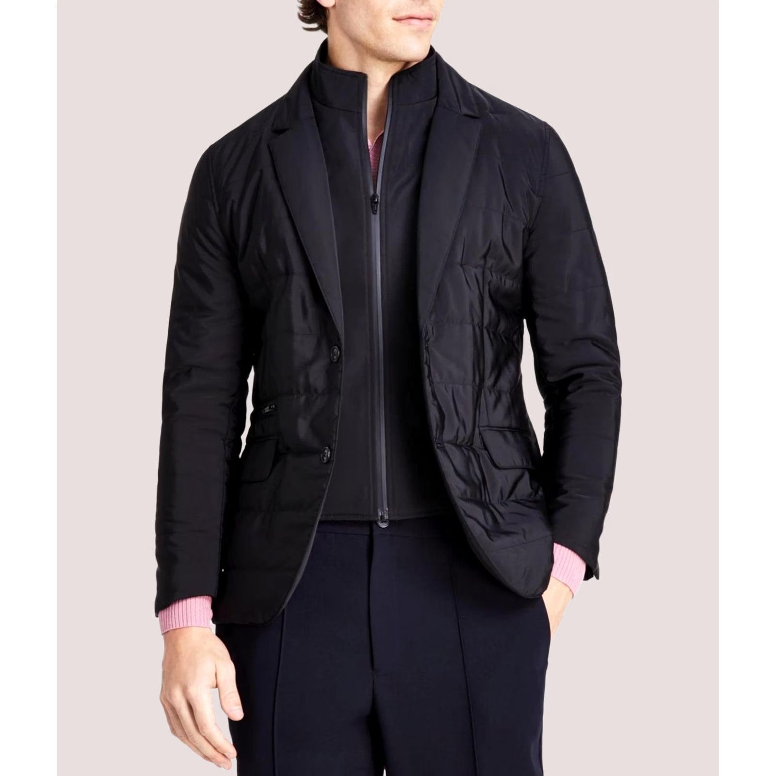Alfani Alfani Mens Quilted Jacket black 3XL Size US XXL / EU 58 / 5 - 1 Thumbnail