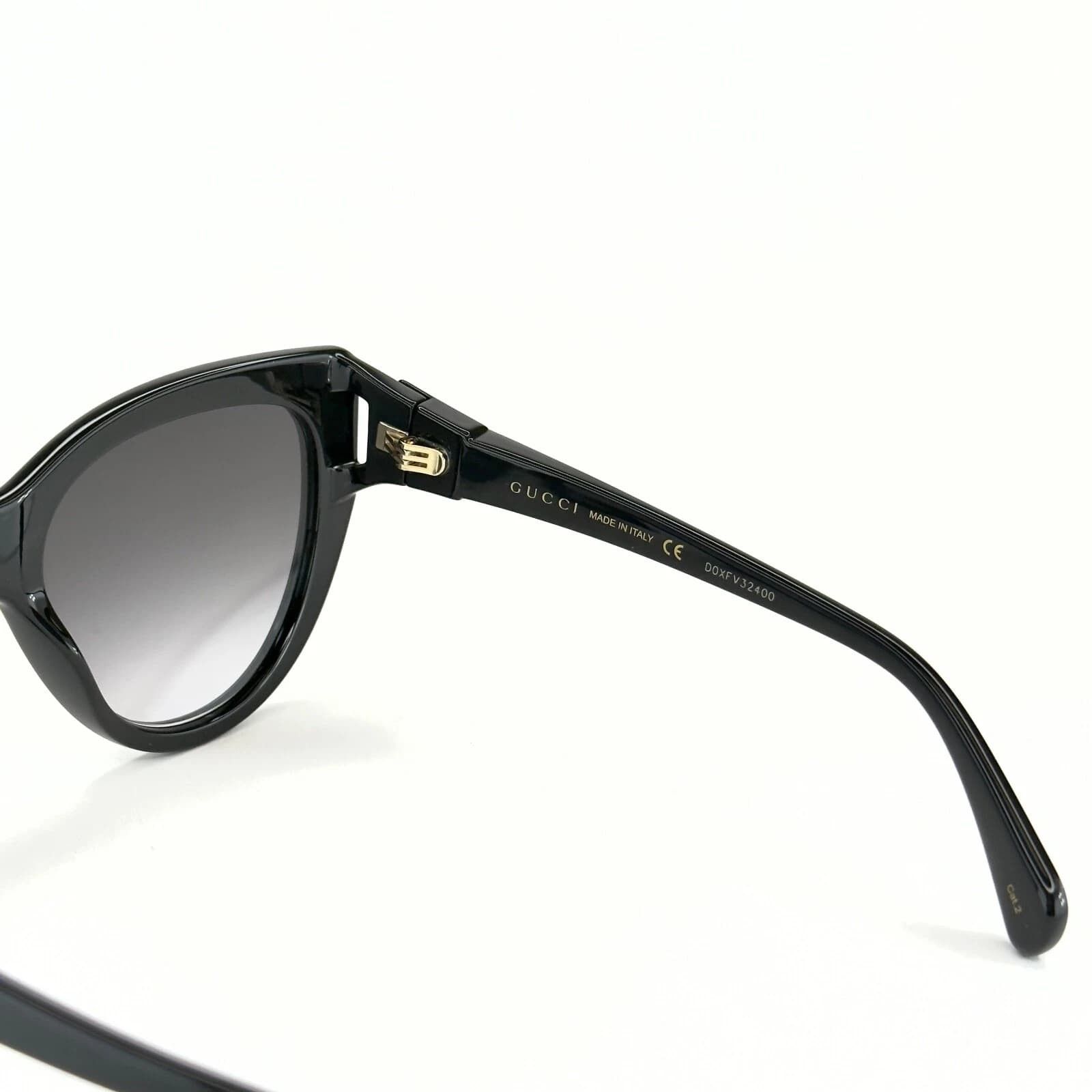 Gucci GUCCI GG0877S 0877 Black Oversized Cat eye Logo 001 Size ONE SIZE - 3 Thumbnail