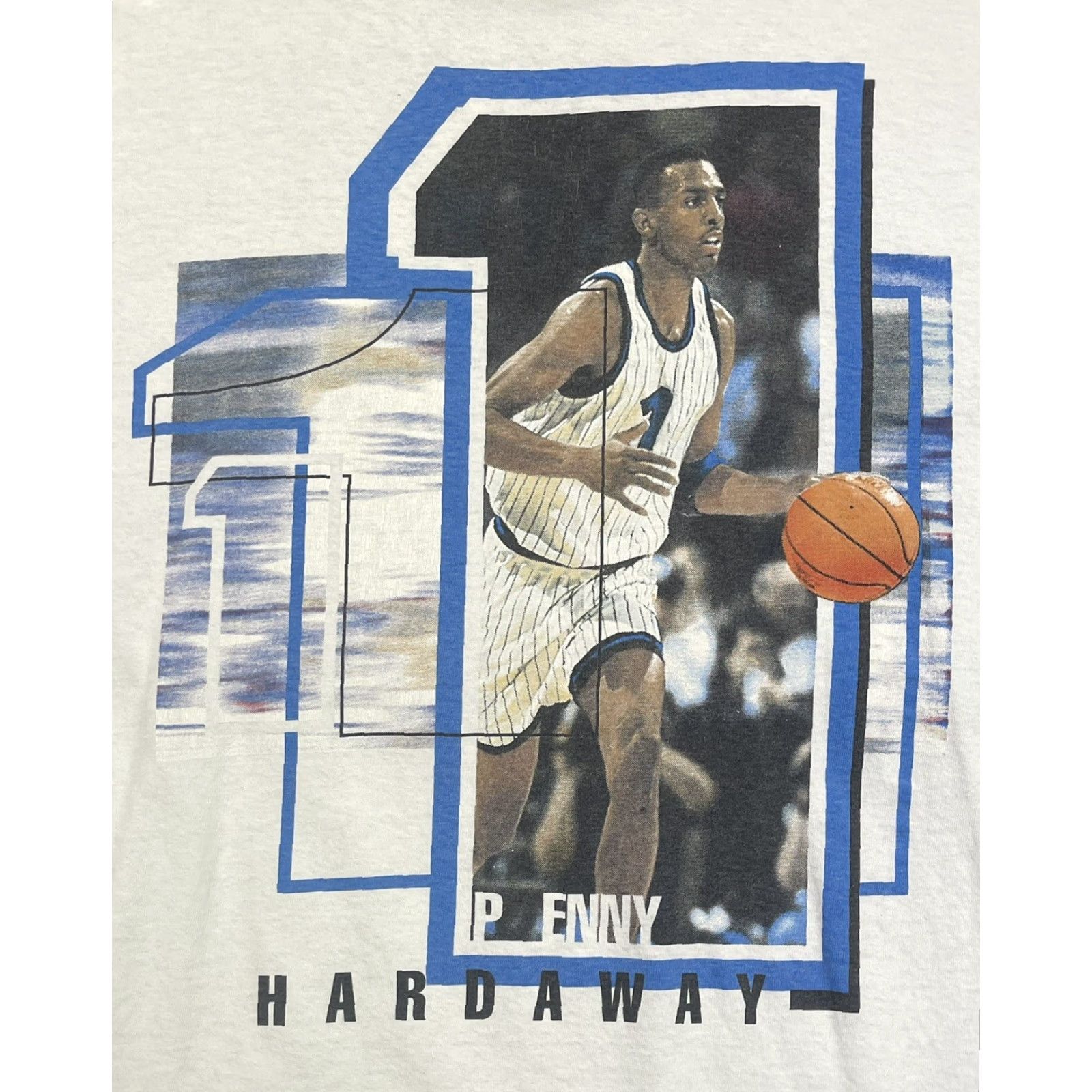 Nike VINTAGE Nike T-Shirt 90s Orlando Magic NBA XL Penny Hardaway Basketball Graphic White Mens Size US XL / EU 56 / 4 - 2 Thumbnail