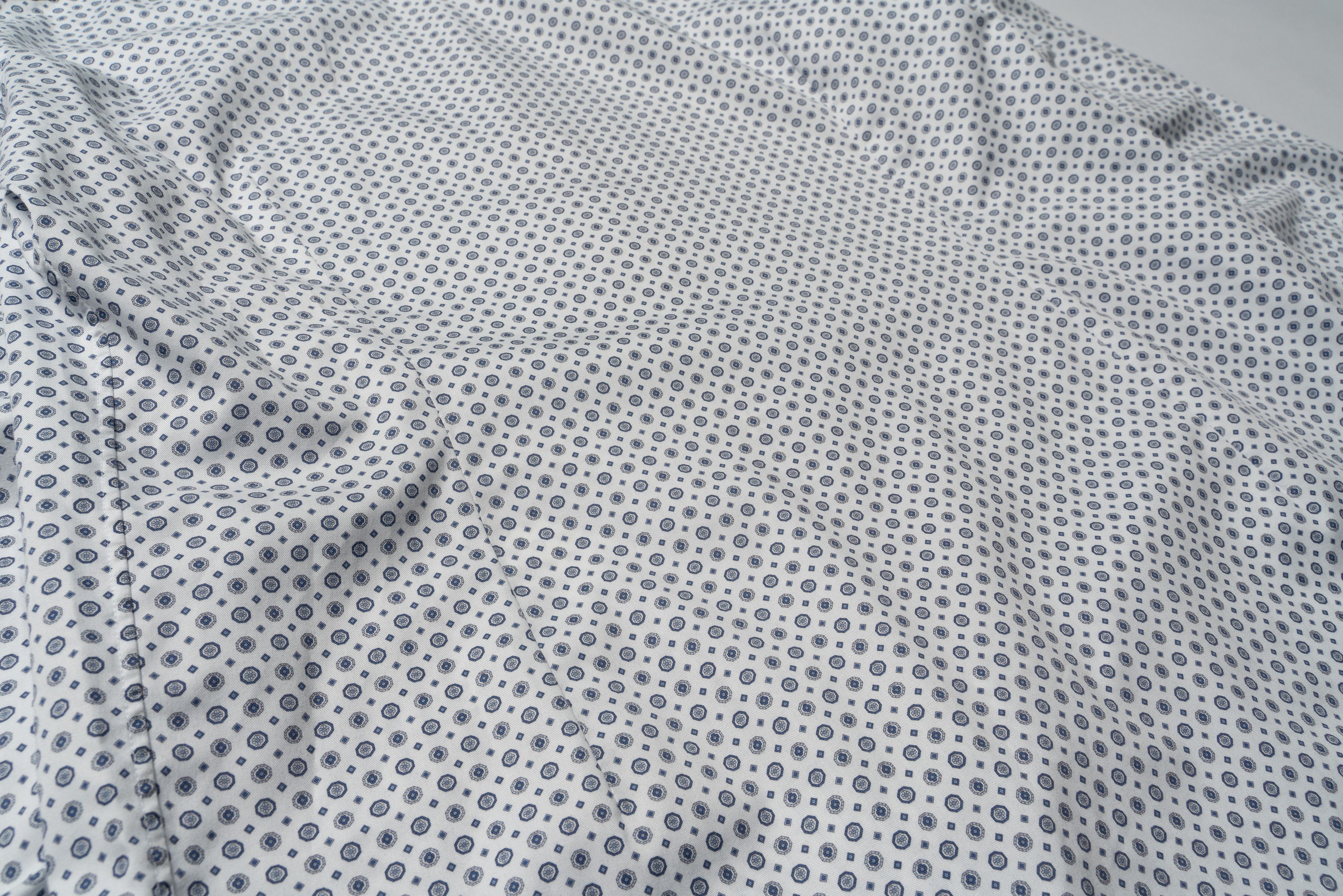 Eton 🔵 ETON Print Signature Twill Cotton Button Up Shirt Size US L / EU 52-54 / 3 - 10 Thumbnail
