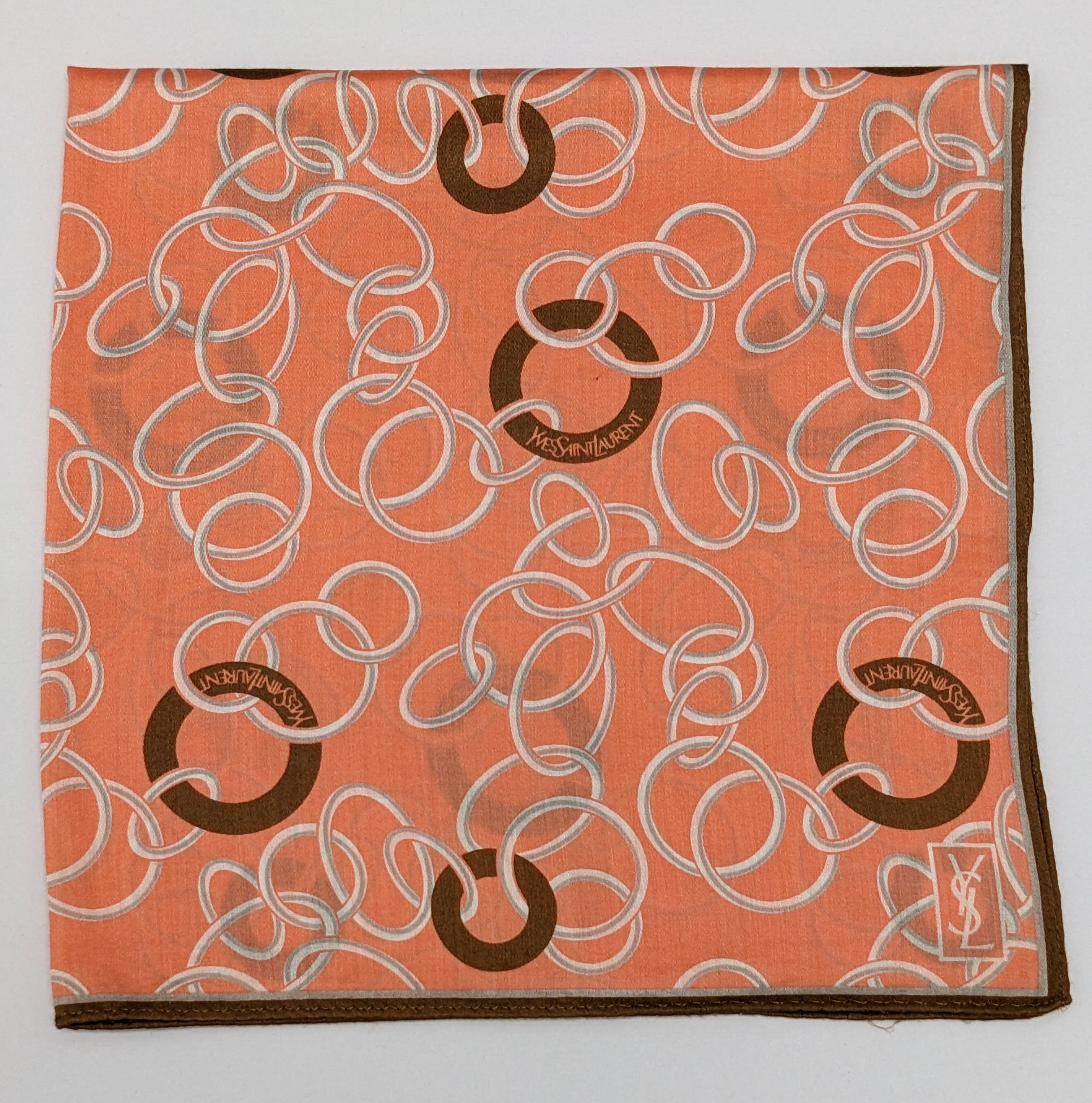 Yves Saint Laurent VINTAGE YVES SAINT LAURENT HANDKERCHIEF Size ONE SIZE - 1 Thumbnail