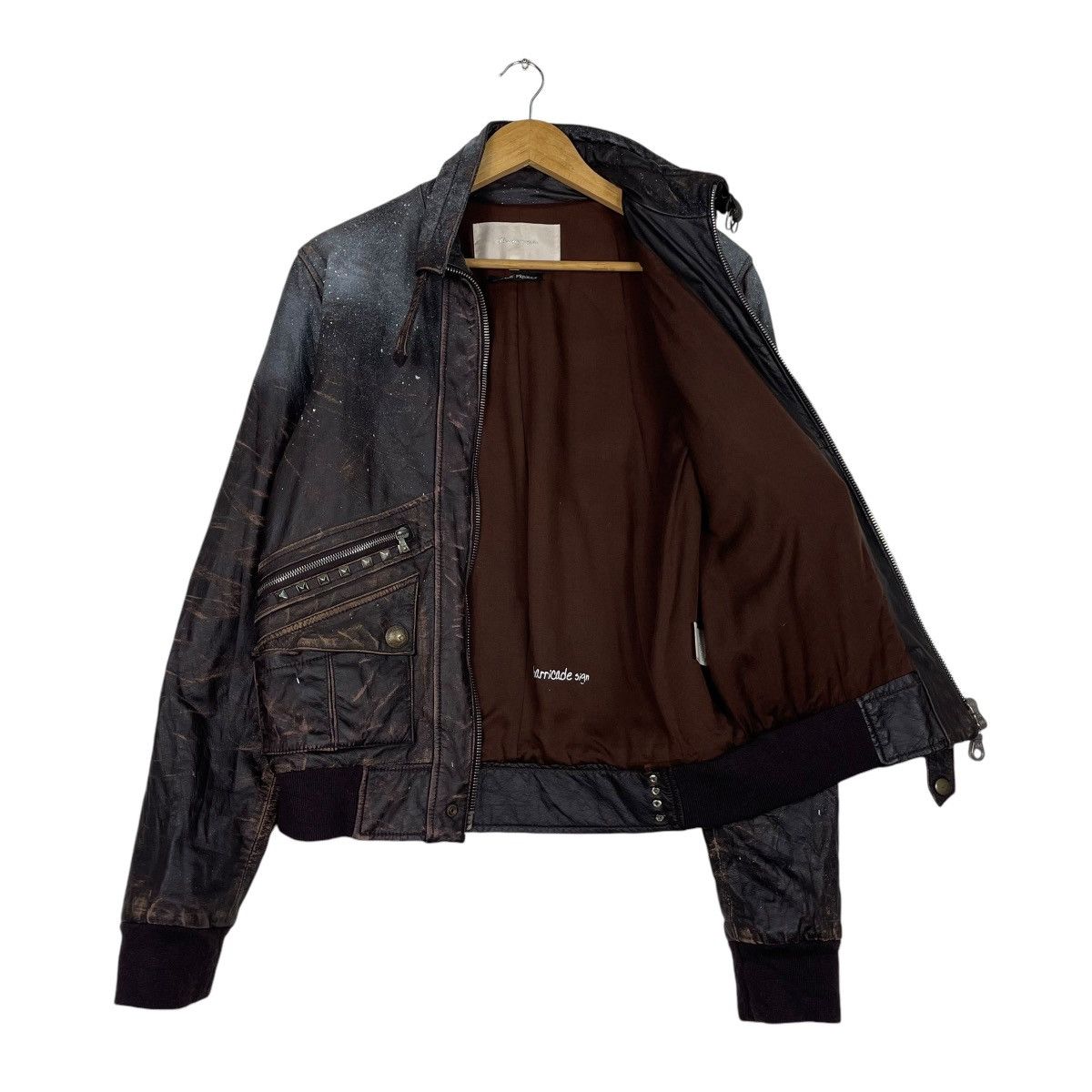 Japanese Brand × KMRii 💥ADVANTAGE CYCLE SKULL & STUD BIKER JACKET Size US S / EU 44-46 / 1 - 9 Thumbnail