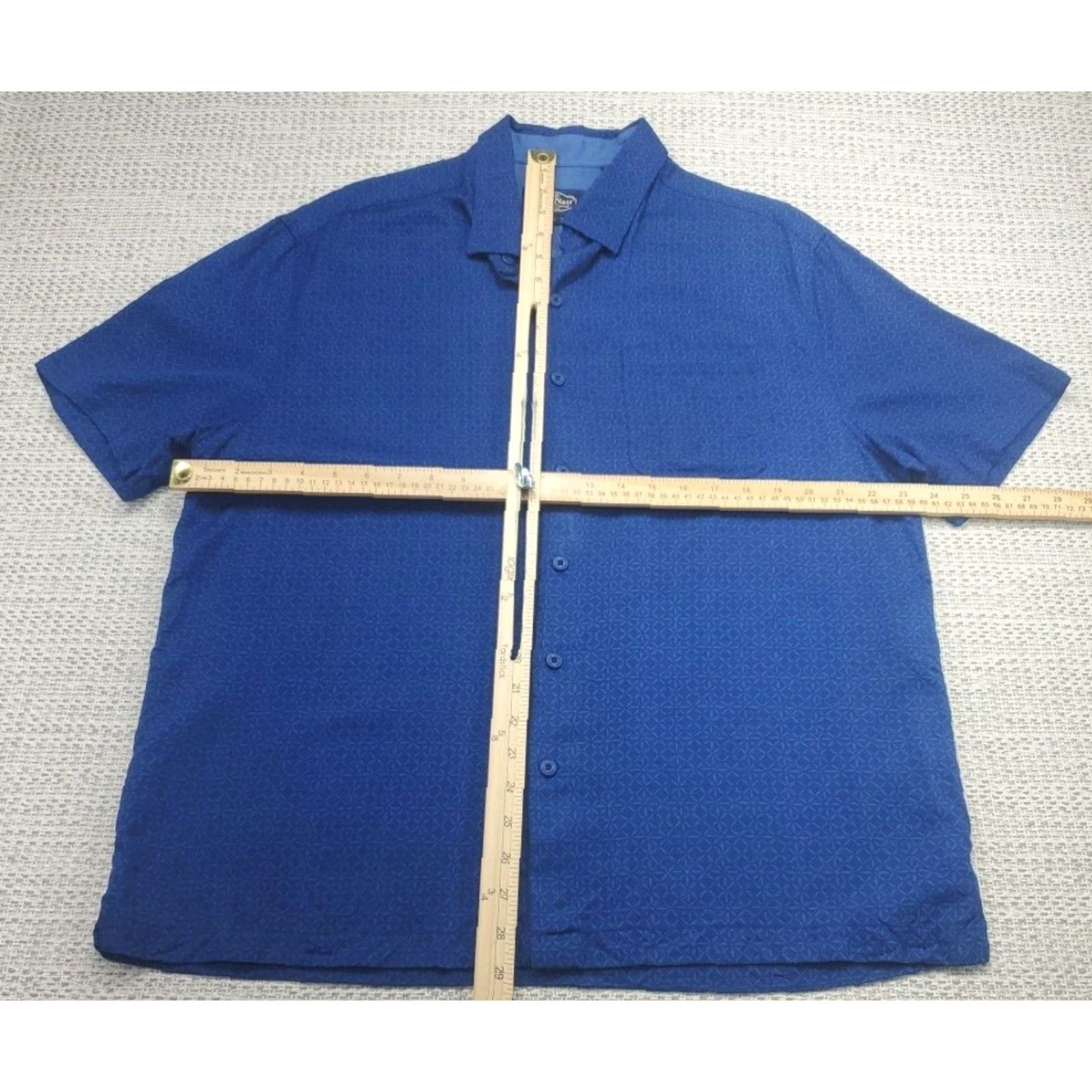 Nat Nast VINTAGE Nat Nast Shirt Mens L Silk Blend Short Sleeve Casual Hawaiiian Beach Hawaiian Retro Geometric Button-Up Mens Times Size US L / EU 52-54 / 3 - 7 Thumbnail
