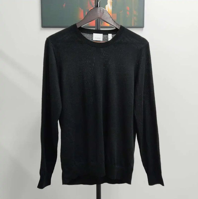 Burberry Burberry Women's Black Wool Knit Sweater Size L / US 10 / IT 46 - 1 Thumbnail