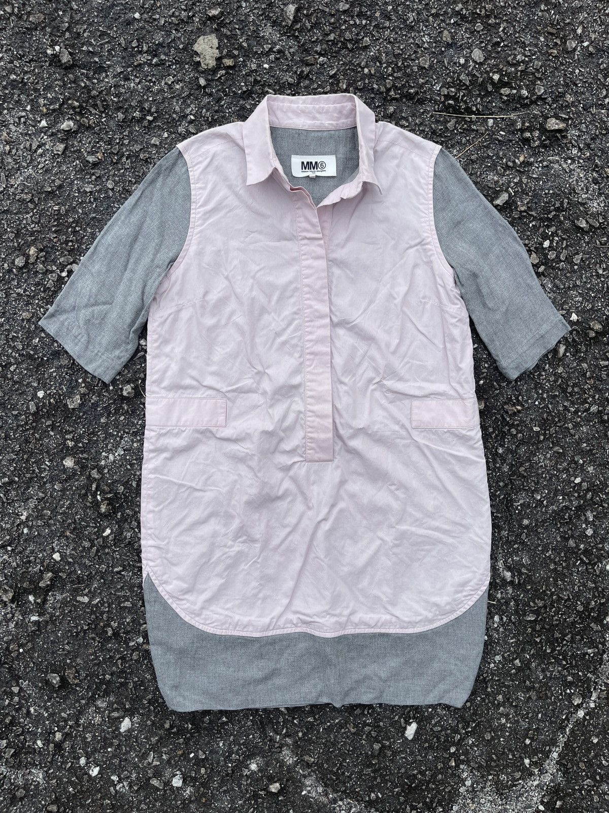 Maison Margiela Maison Margiela MM6 Oversized Oxford Shirt in Pink Size M / US 6-8 / IT 42-44 - 1 Thumbnail