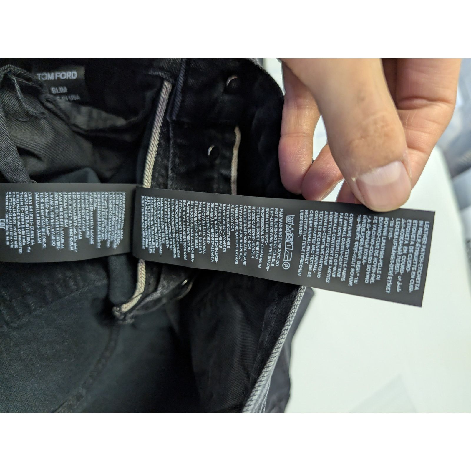 Tom Ford o1rshd1 Slim-Fit Denim Jeans in Black Size US 29 - 19 Thumbnail