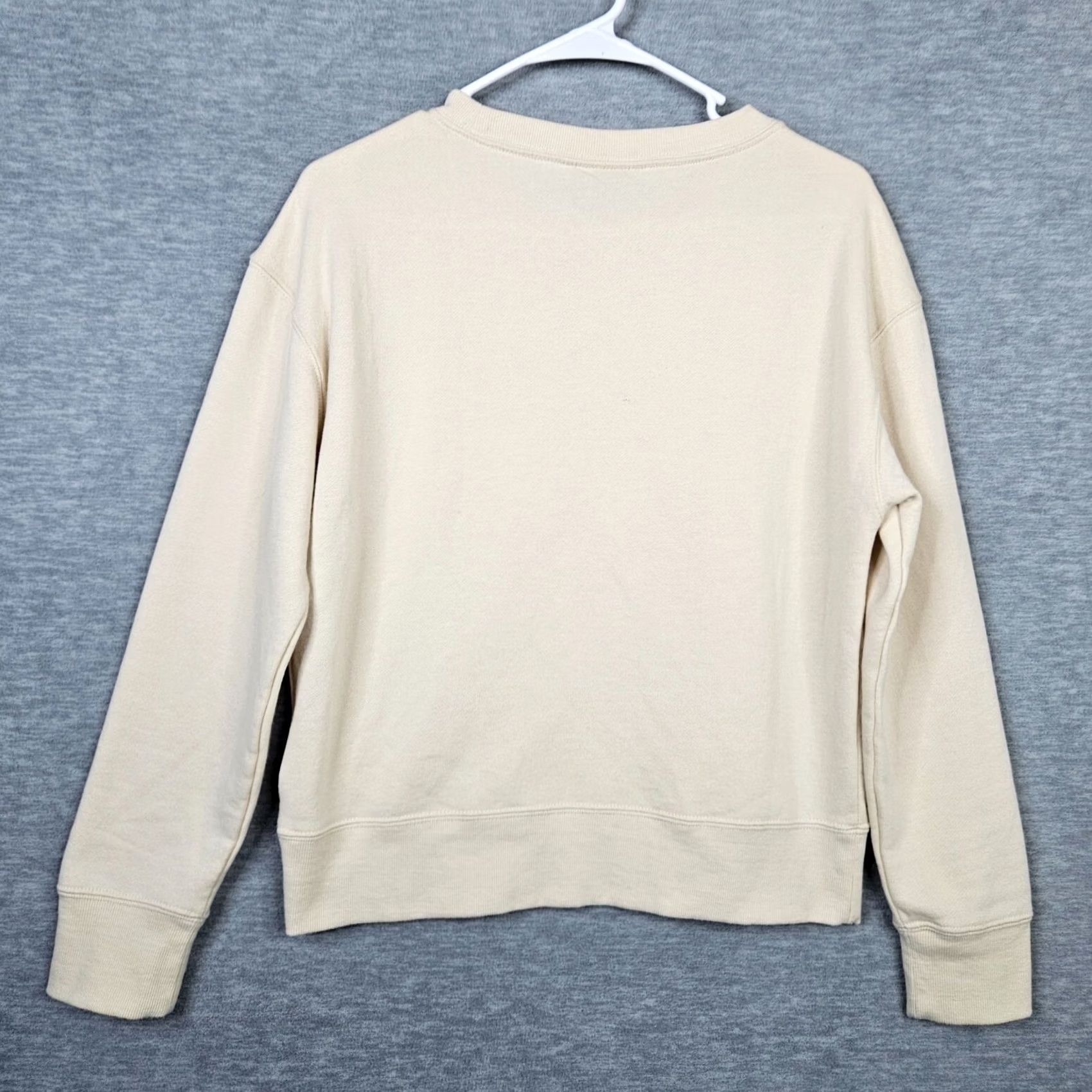 Marmot Marmot Women's Mountain Works Crew Neck Sweatshirt XS Beige Logo Activewear Long Sleeve Regular Fit Pullover Cotton Polyester Fleece Size XS / US 0-2 / IT 36-38 - 3 Thumbnail