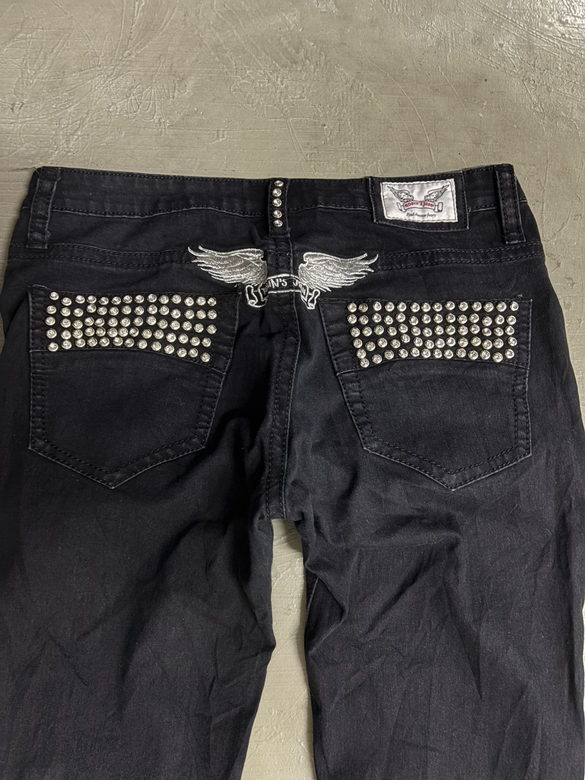 Robins Jeans Vintage Robins Jean studded black denim Size 30" / US 8 / IT 44 - 2 Thumbnail