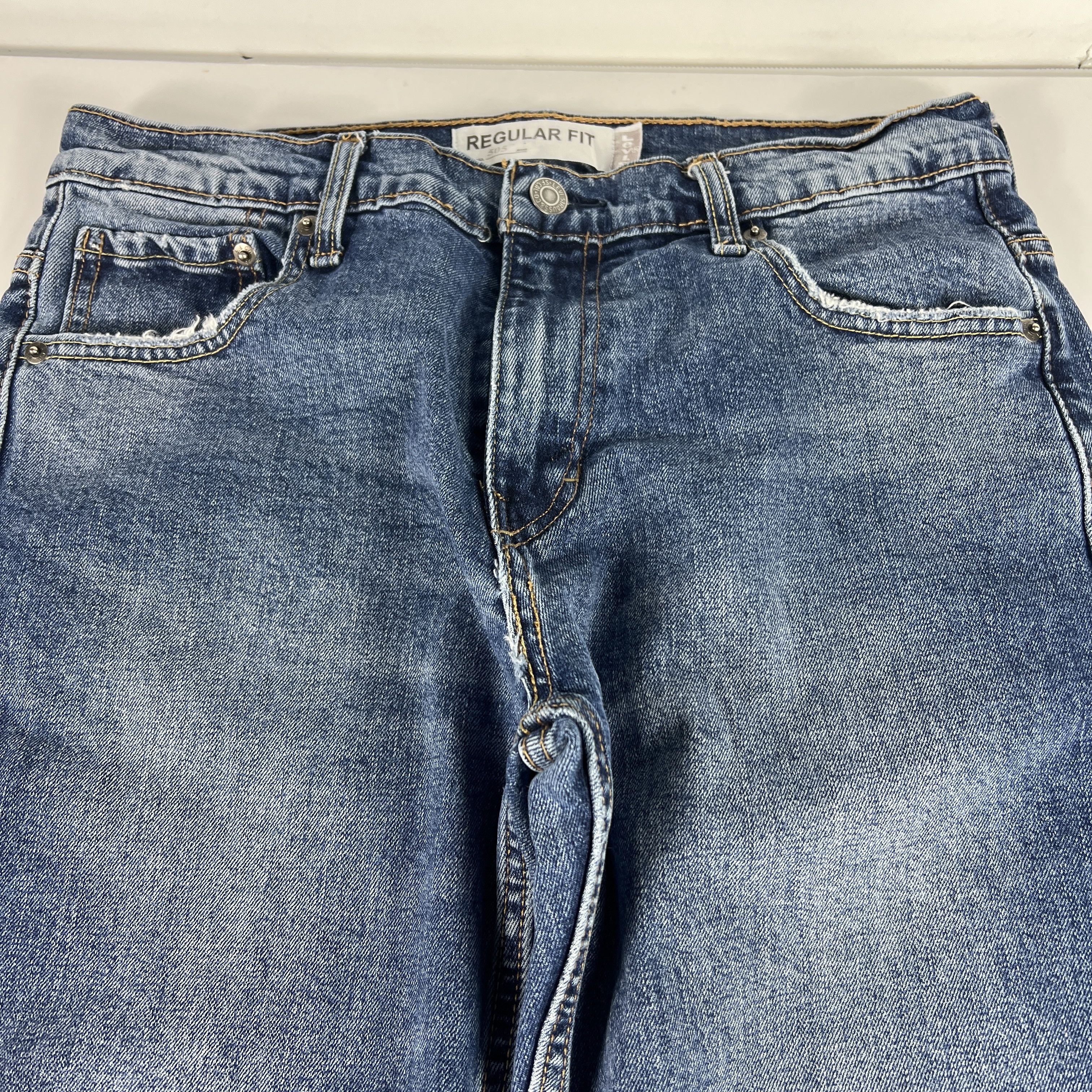 Levi's Levi's Jeans 505 Straight Leg Blue Faded Stretch Denim Size US 32 / EU 48 - 5 Thumbnail