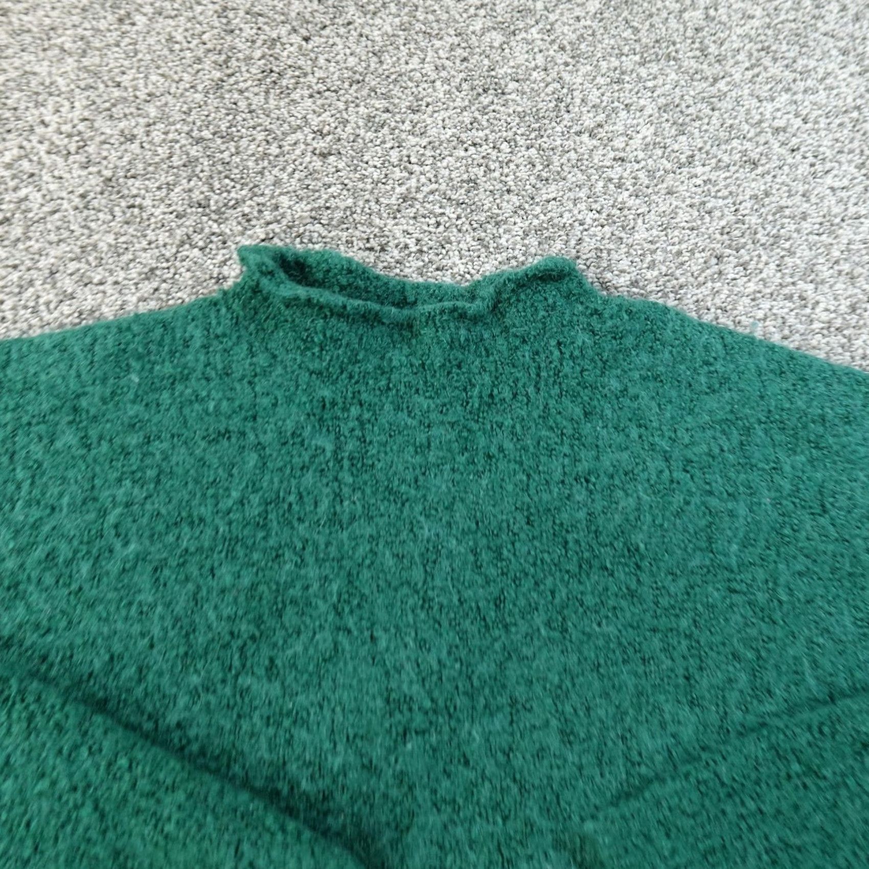 J.Crew J.CREW Sweater Womens M Green Alpaca Wool Blend Roll Neck Chunky Pullover Cozy Knit Mock Neck Long Sleeve Casual Winter Size M / US 6-8 / IT 42-44 - 3 Thumbnail