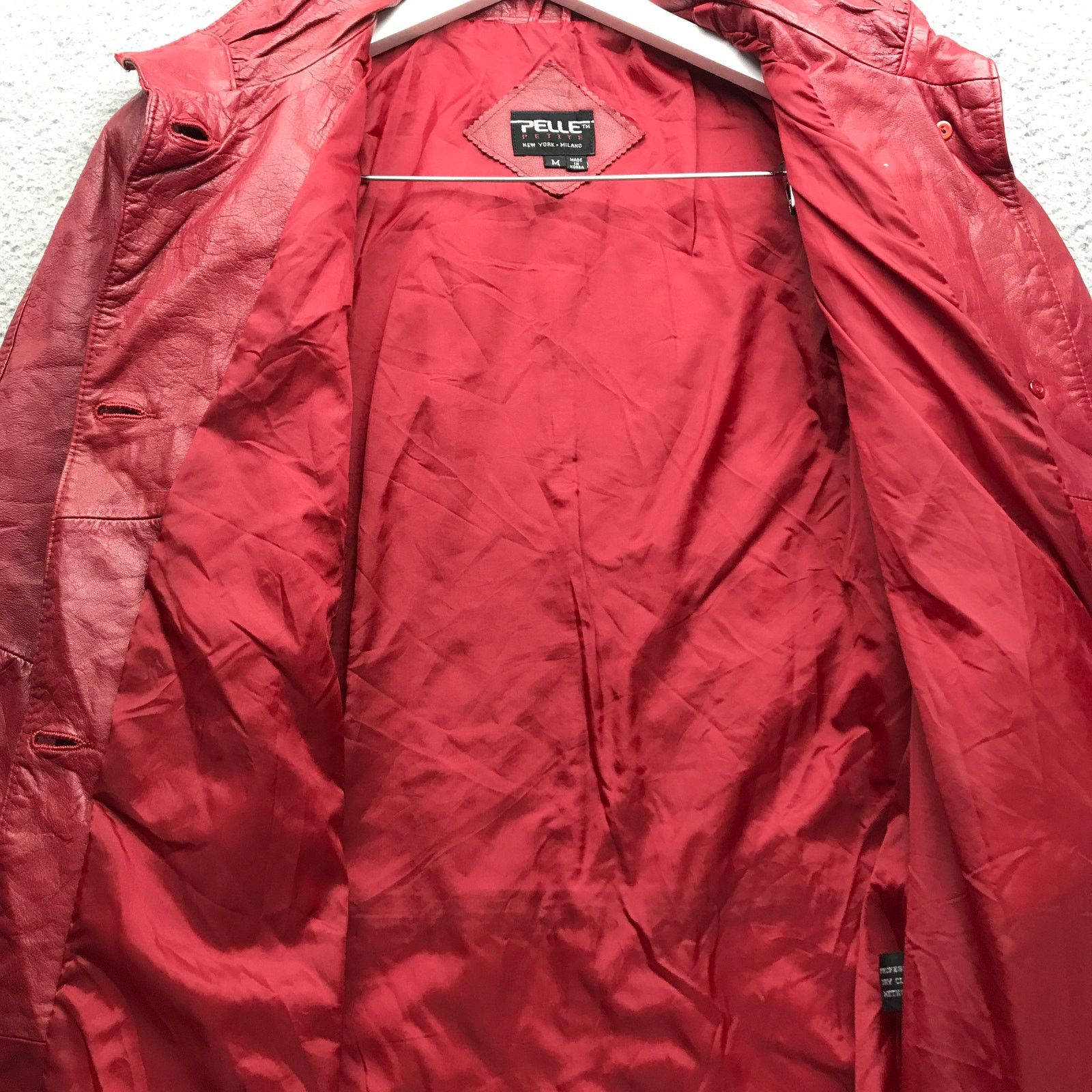 Pelle Pelle Pelle Petite Leather Lined Trench Coat Womens Medium Petite Size M / US 6-8 / IT 42-44 - 7 Thumbnail
