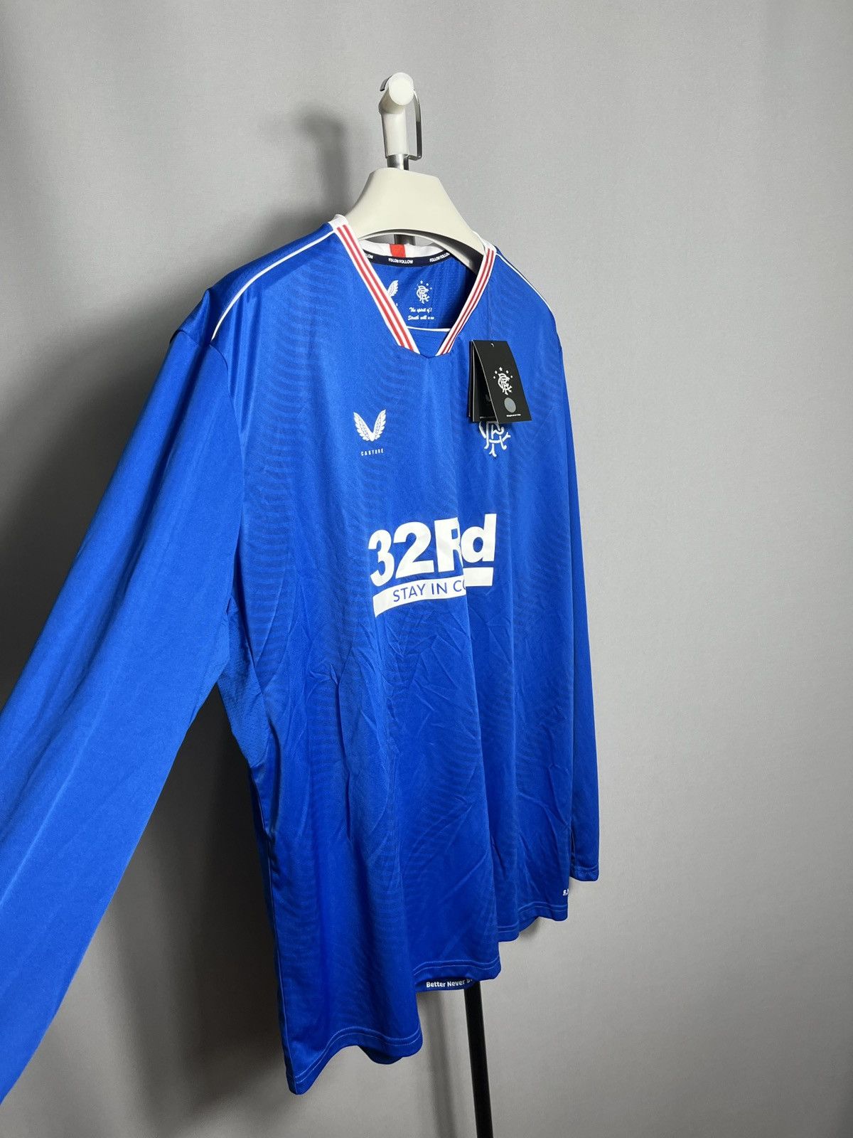 Castore Borna Barisic #31 2020 - 2021 Rangers home shirt mens 4XL Size US XXL / EU 58 / 5 - 3 Thumbnail
