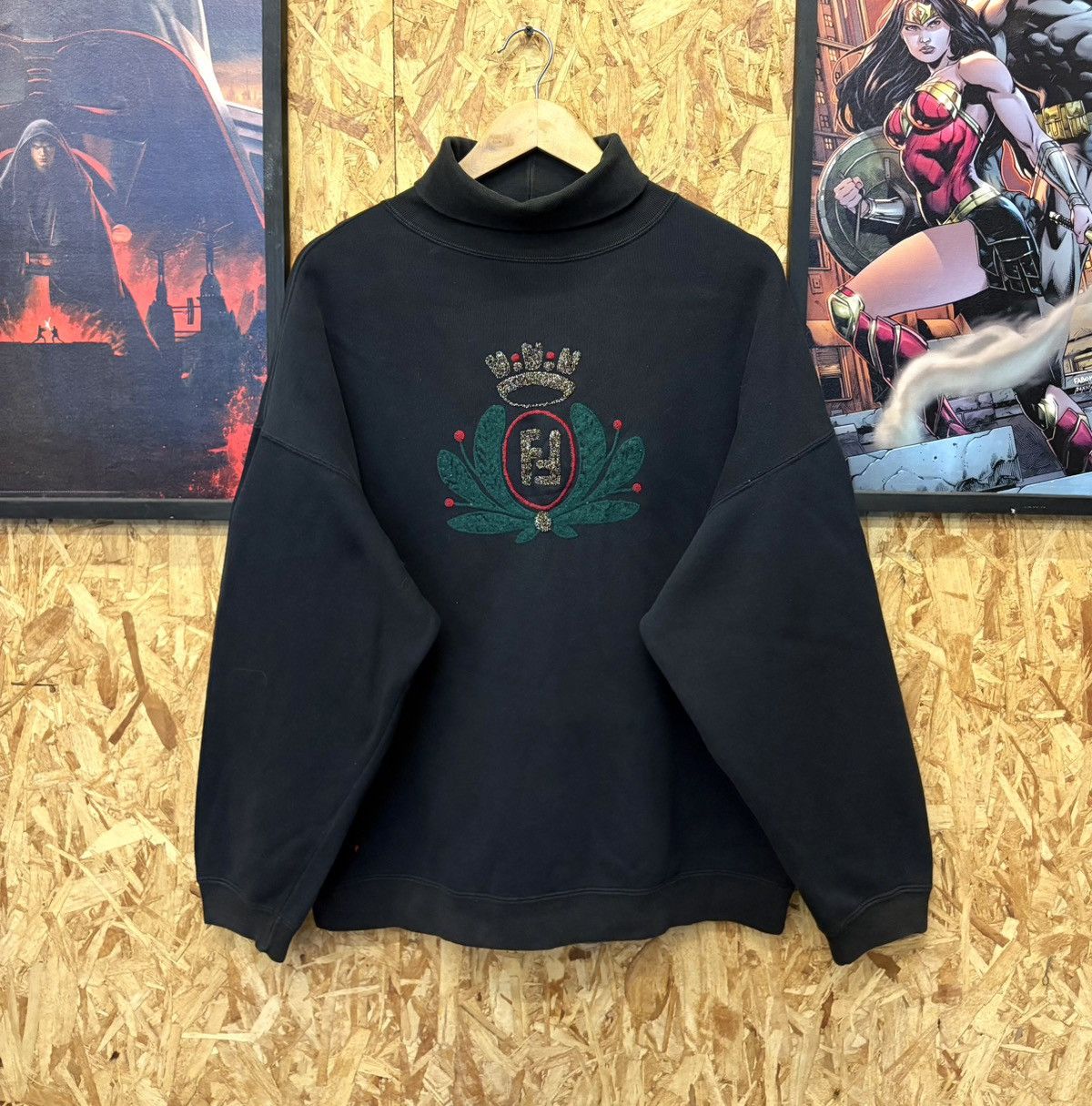 Fendi Vintage Fendi Turtle Neck Sweatshirt 🔥 Size US M / EU 48-50 / 2 - 2 Thumbnail