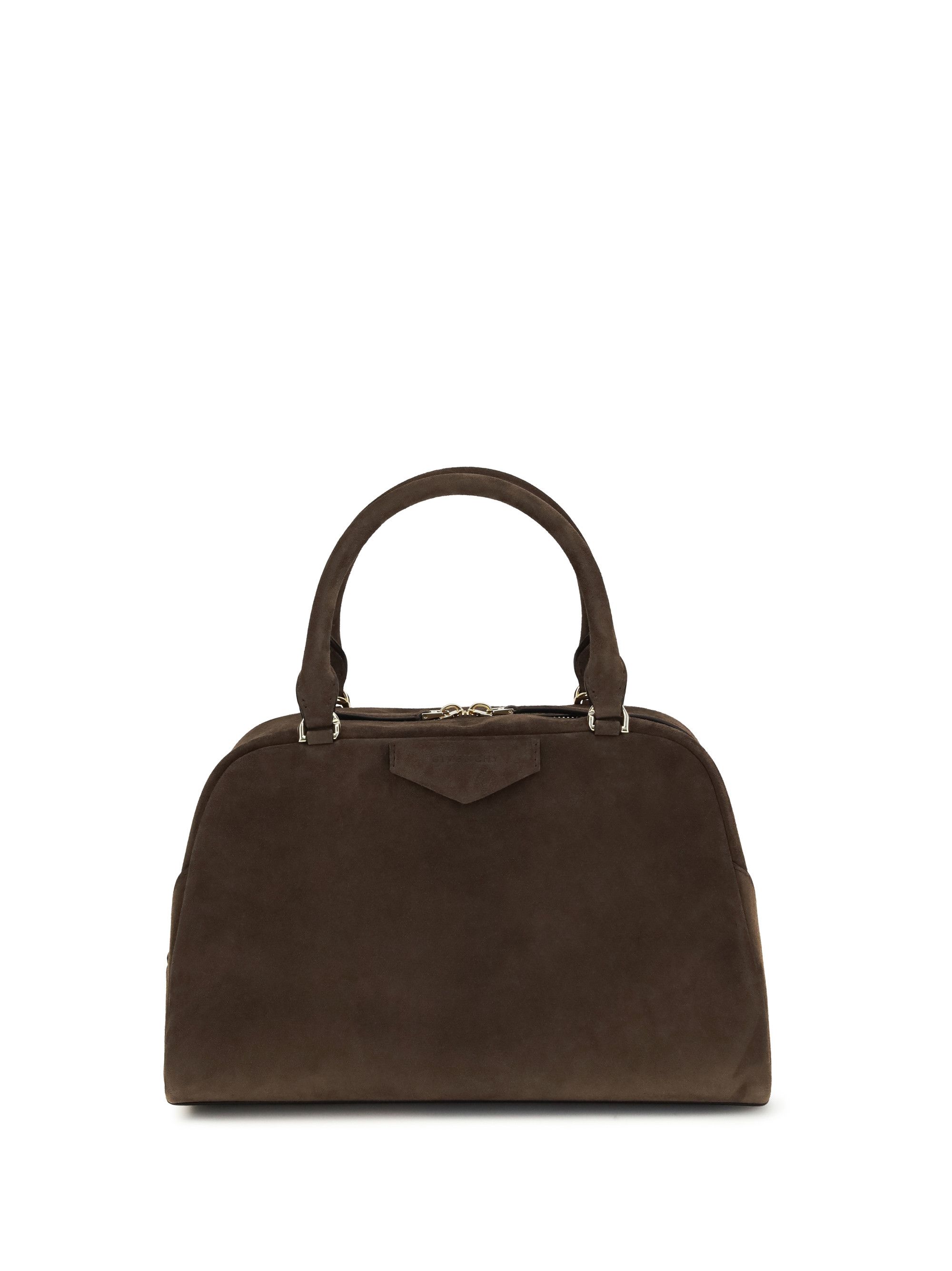 Givenchy Antigona East-West Soft medium suede Handbag Size ONE SIZE - 1 Thumbnail