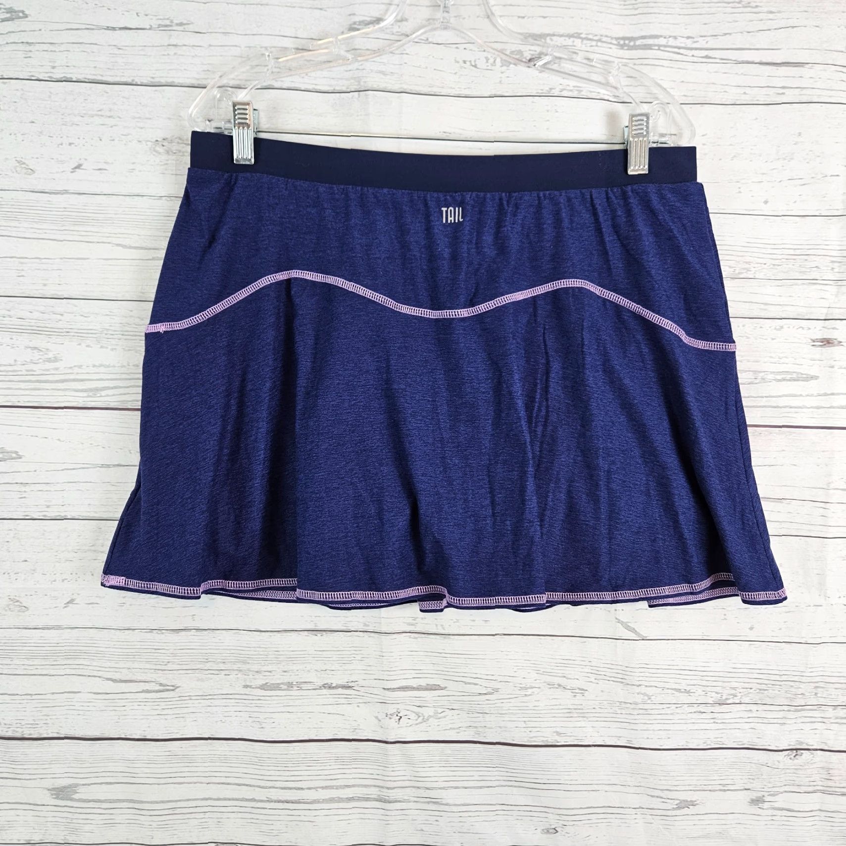 Vintage Tail Womens Skort L Blue Purple Pull On Athletic Summer Activewear Size ONE SIZE - 2 Thumbnail