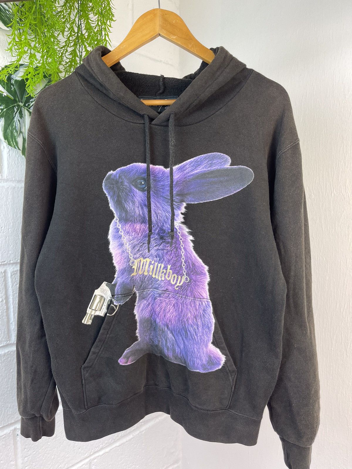20471120 × Beauty Beast Milkboy RIOT Rabbit Faded Hoodie Size US L / EU 52-54 / 3 - 4 Thumbnail