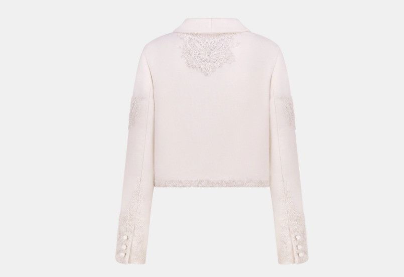 Dior o1w1db10325 411V19 Jacket in Ecru Size S / US 4 / IT 40 - 2 Thumbnail