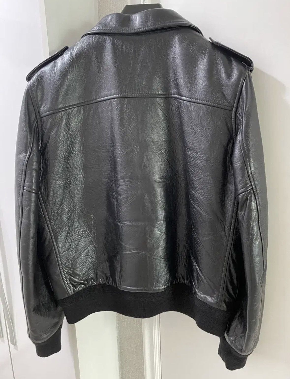 Celine Celine 20FW distressed aviator leather shearling jacket sz50 Size US M / EU 48-50 / 2 - 4 Thumbnail