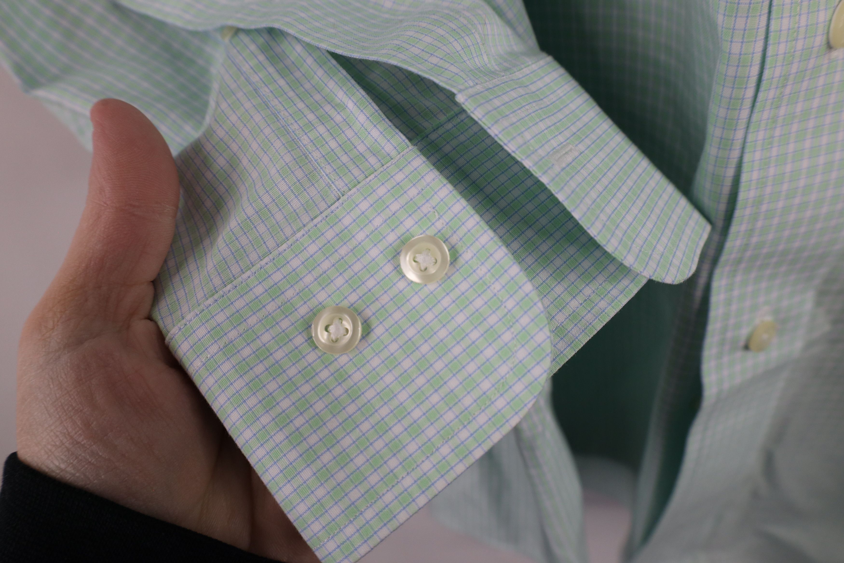 Brooks Brothers × Vintage Vintage 90s Brooks Brothers Regent Button Shirt Plaid Green Size US M / EU 48-50 / 2 - 8 Thumbnail