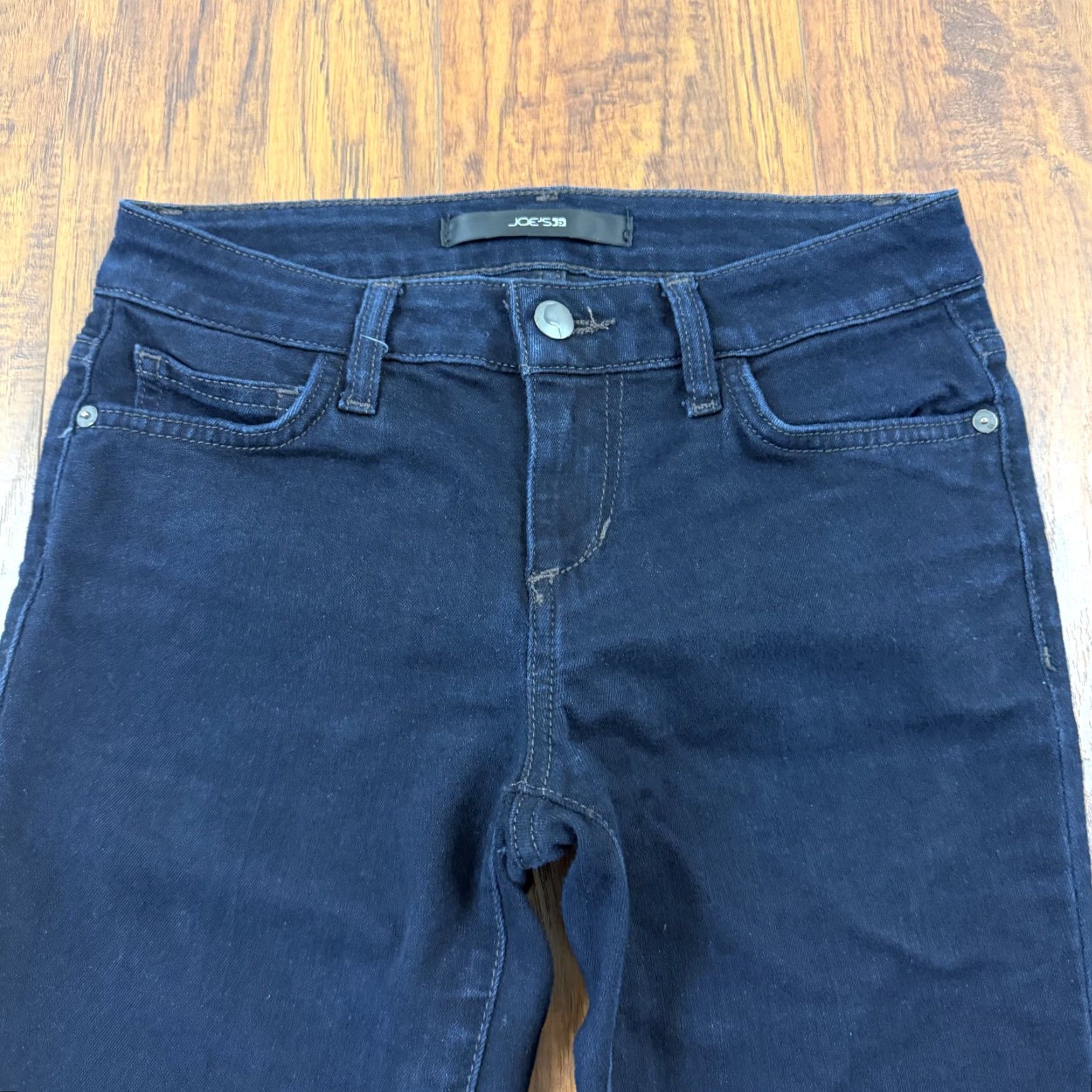Vintage Joes Jeans Jeans Boot Cut Slim Low Rise Dark Wash Denim Stretch 25x27 Womens 24 Blue Size 24 Regular 27 Inseam Girls? Size 42" / US 20 - 2 Thumbnail