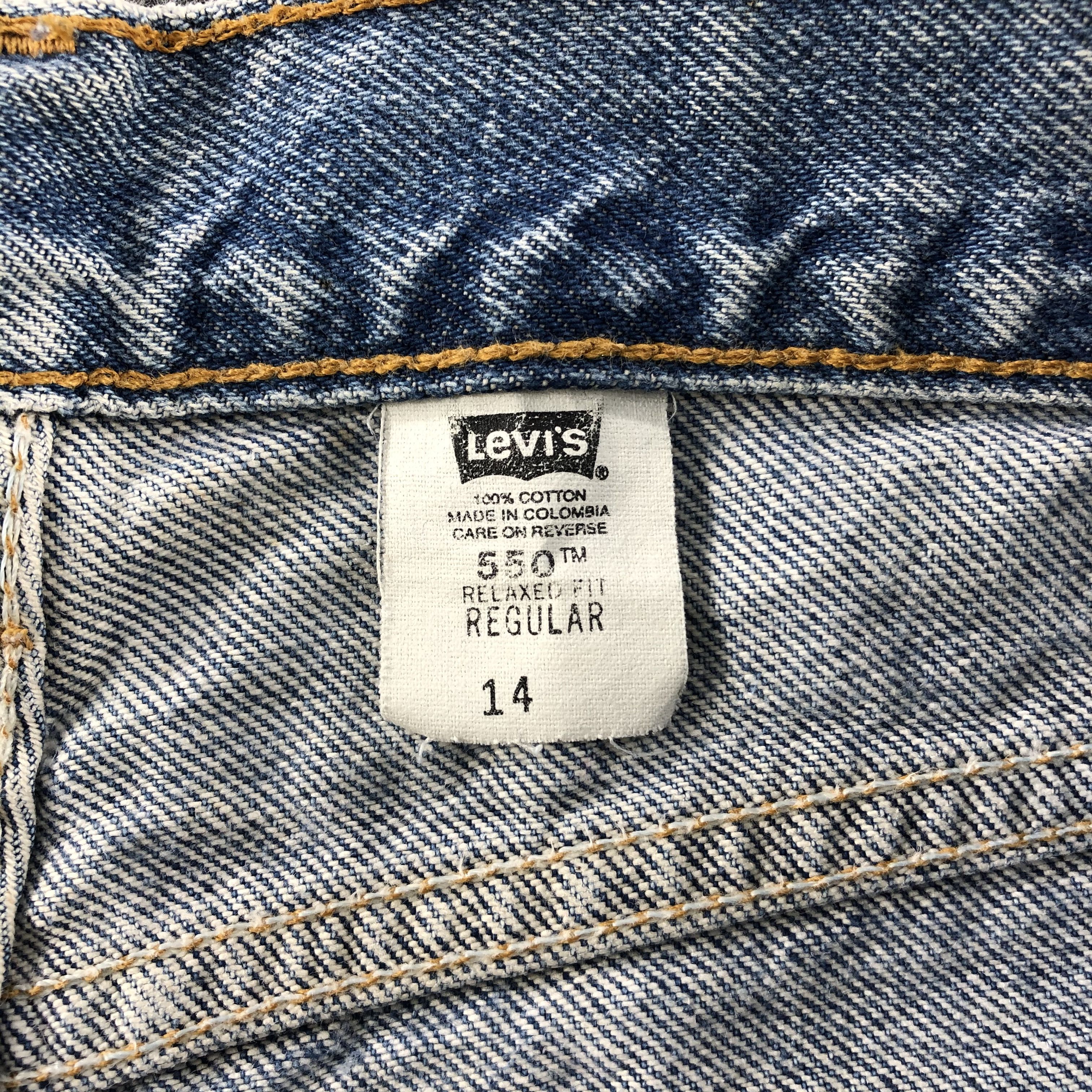Levi's 90s Vintage Light Wash Levis 550 Jeans- J1360 Size US 27 - 9 Thumbnail