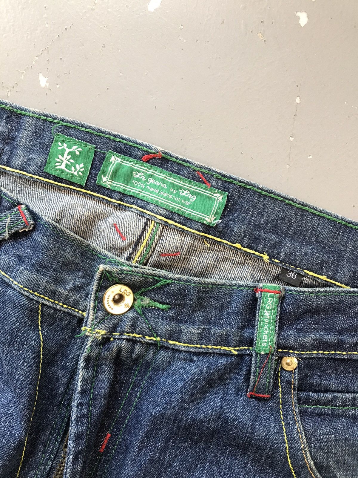 LRG × Vintage Vintage LRG crazy sunset embroidered denim Size US 38 / EU 54 - 6 Thumbnail
