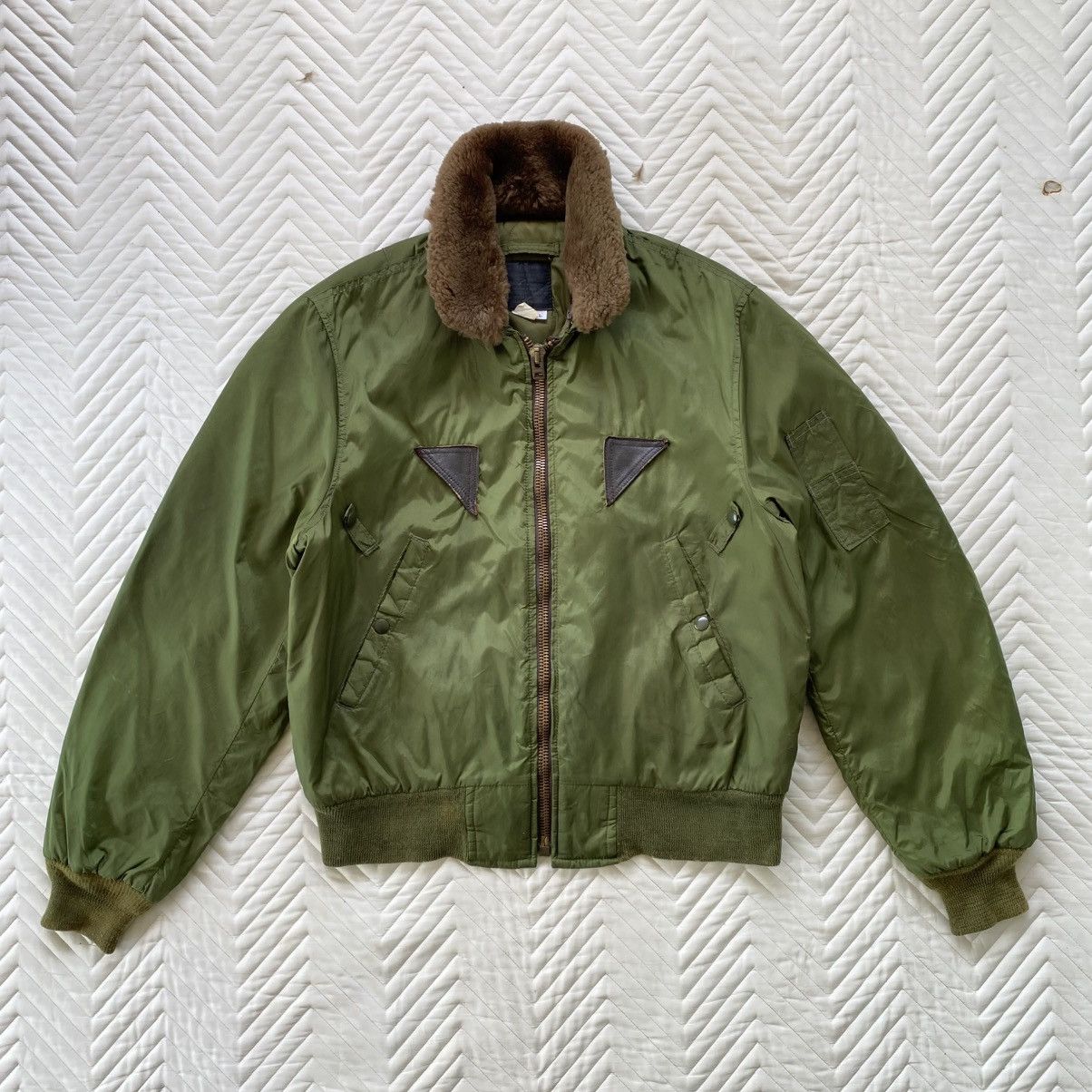 I. Spiewak And Sons Vintage 1980s I. Spiewak & Sons Army Bomber Jacket Size US L / EU 52-54 / 3 - 1 Thumbnail