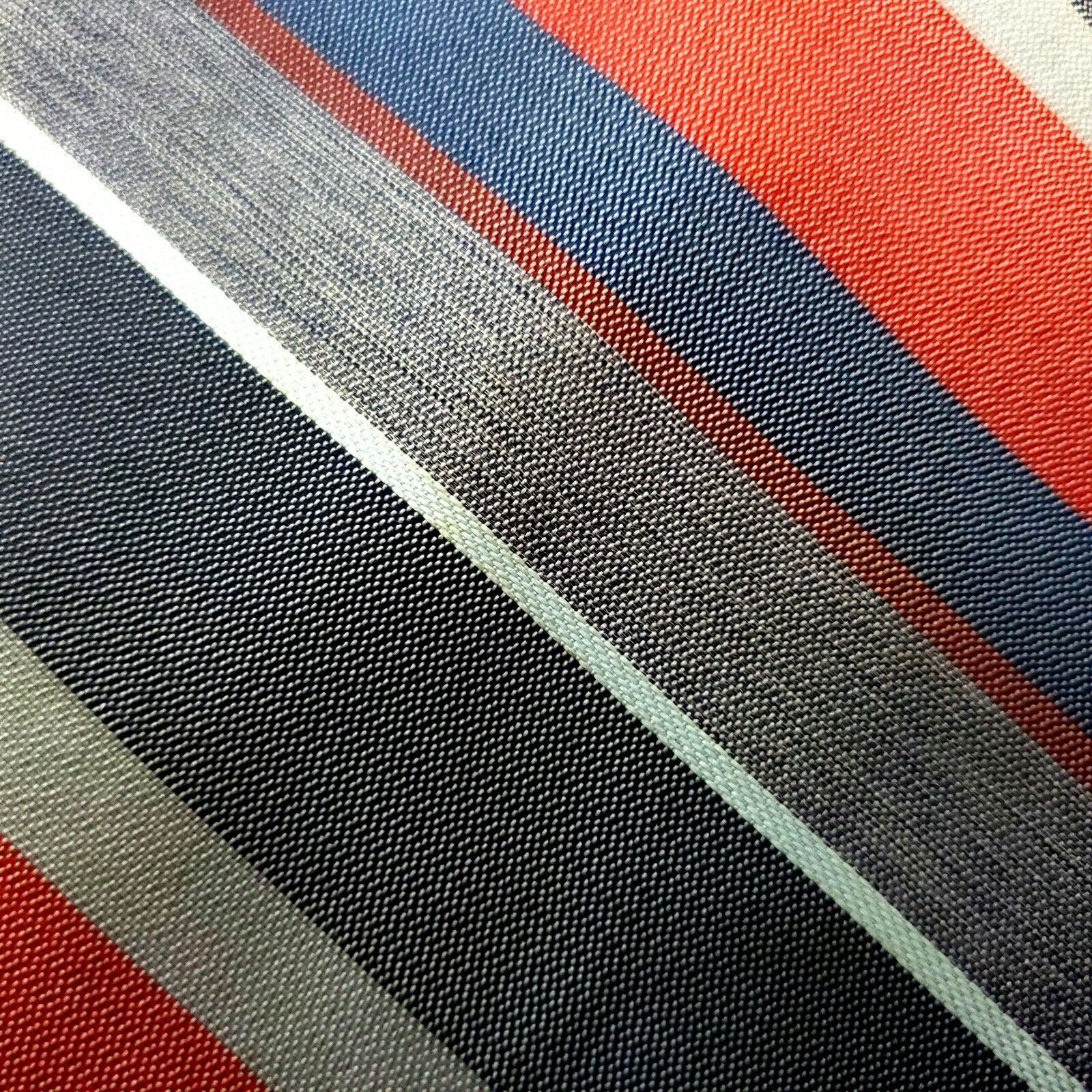 Other Wembley Wemlon Polyester Blue Red Striped Tie Short Narrow Size ONE SIZE - 2 Thumbnail