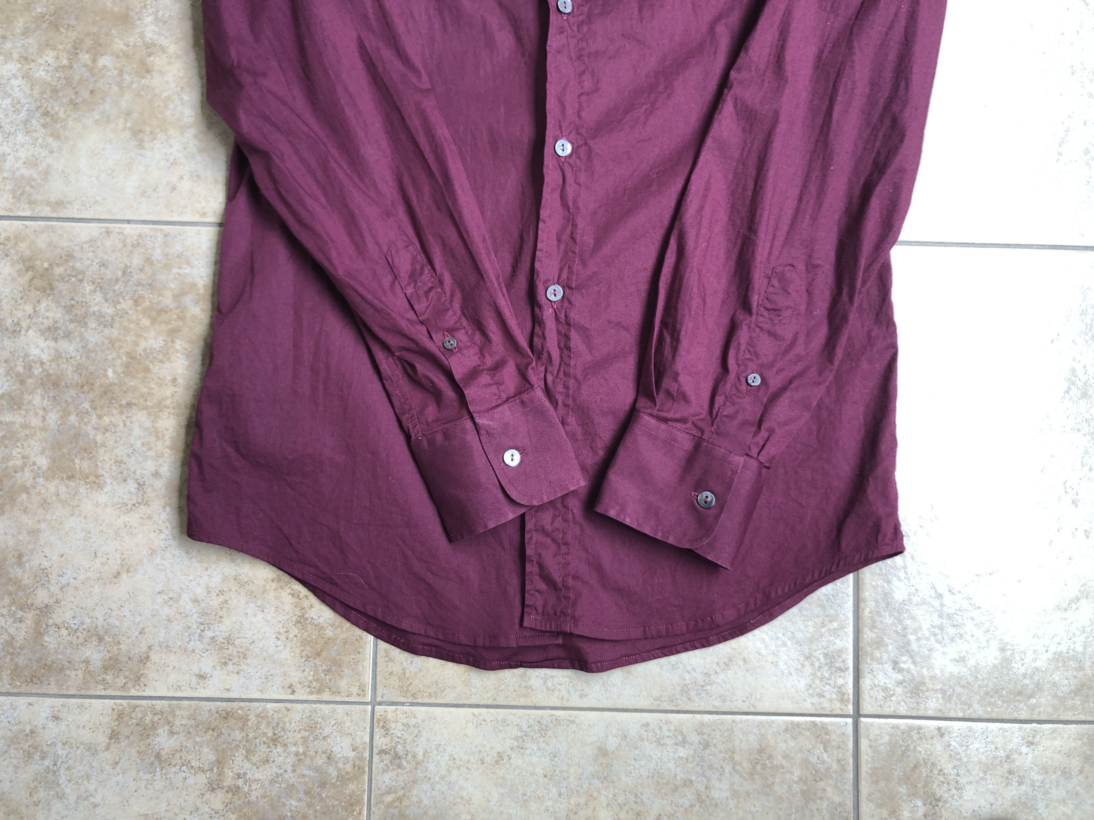 Dolce & Gabbana Dolce & Gabbana burgundy Long Sleeve Shirt Size US M / EU 48-50 / 2 - 8 Thumbnail