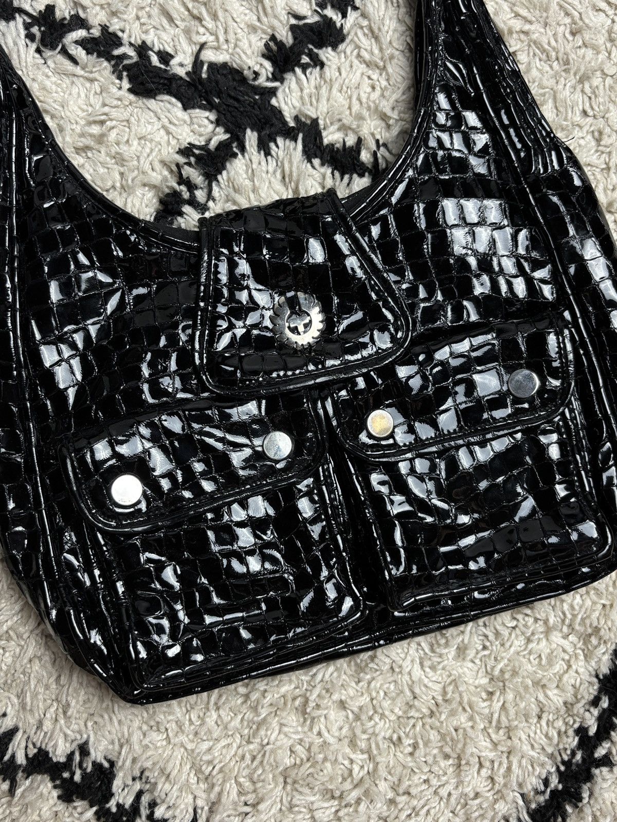 Belstaff Archive Belstaff Avant Garde Leather Biker Hand Bag Y2K Rare Size ONE SIZE - 3 Thumbnail