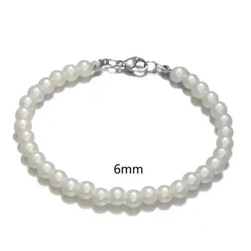 Jewelry 6mm Handmade Elastic Beads Bracelets Size ONE SIZE - 3 Thumbnail