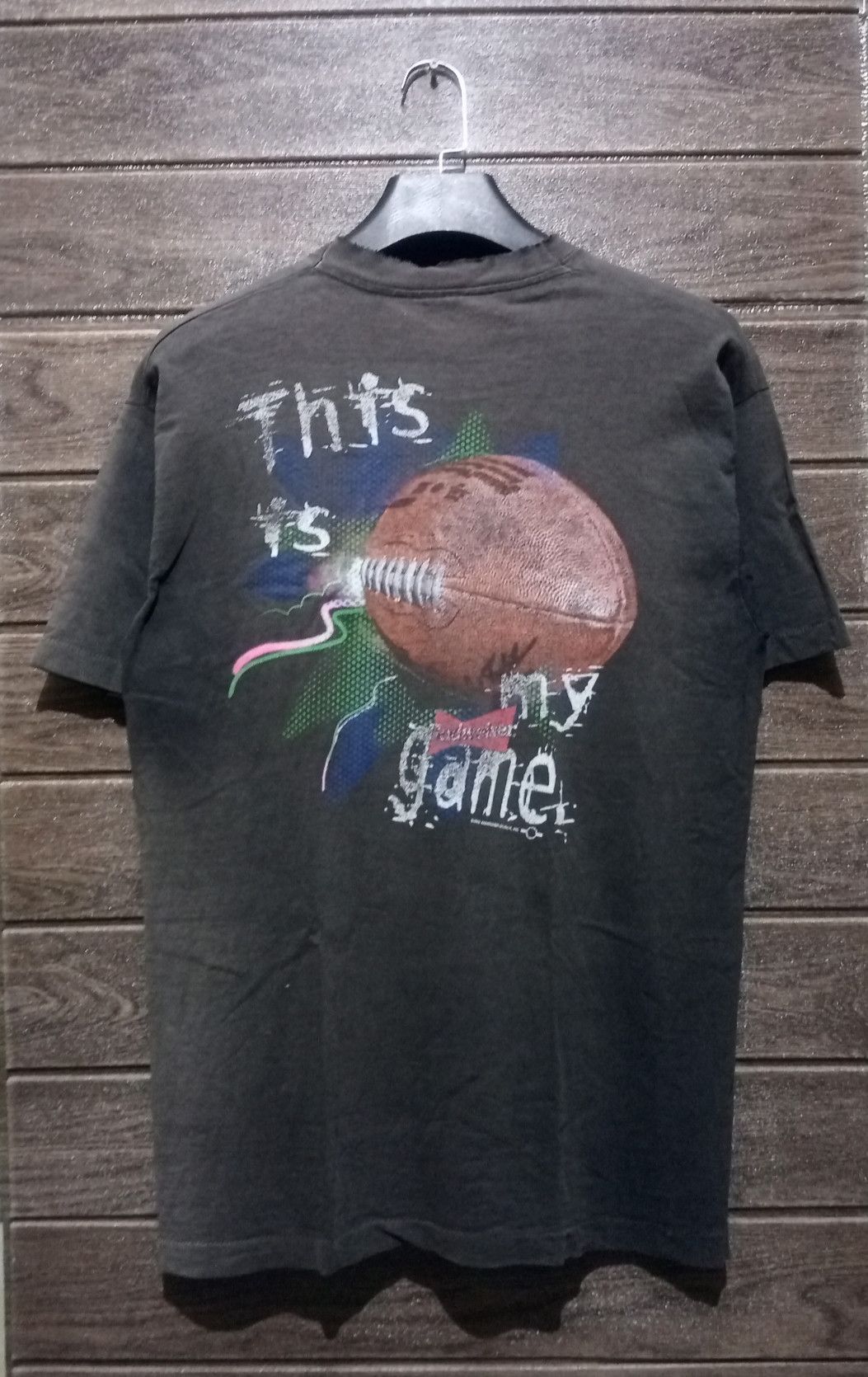 Budweiser Vintage '90s Distressed Budweiser Sunfaded Tee Size US M / EU 48-50 / 2 - 2 Thumbnail