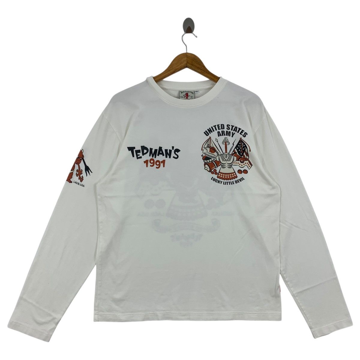 Japanese Brand × Tedman × Vintage Vintage TEDMAN United States Army back hit Long sleeve tee Size US M / EU 48-50 / 2 - 2 Thumbnail