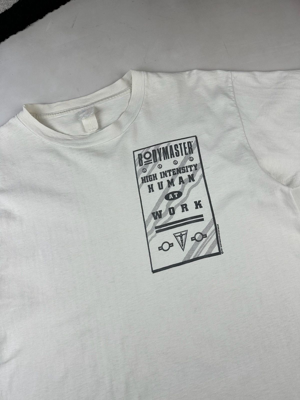 Vintage Bodymaster T-Shirt vintage baggy Tees Gold’s acid Gym Size US L / EU 52-54 / 3 - 3 Thumbnail