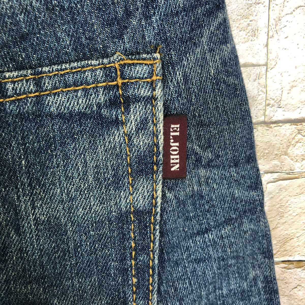 Japanese Brand Le John Blue Double Waist Denim Pants #A159 Size US 26 / EU 42 - 21 Thumbnail