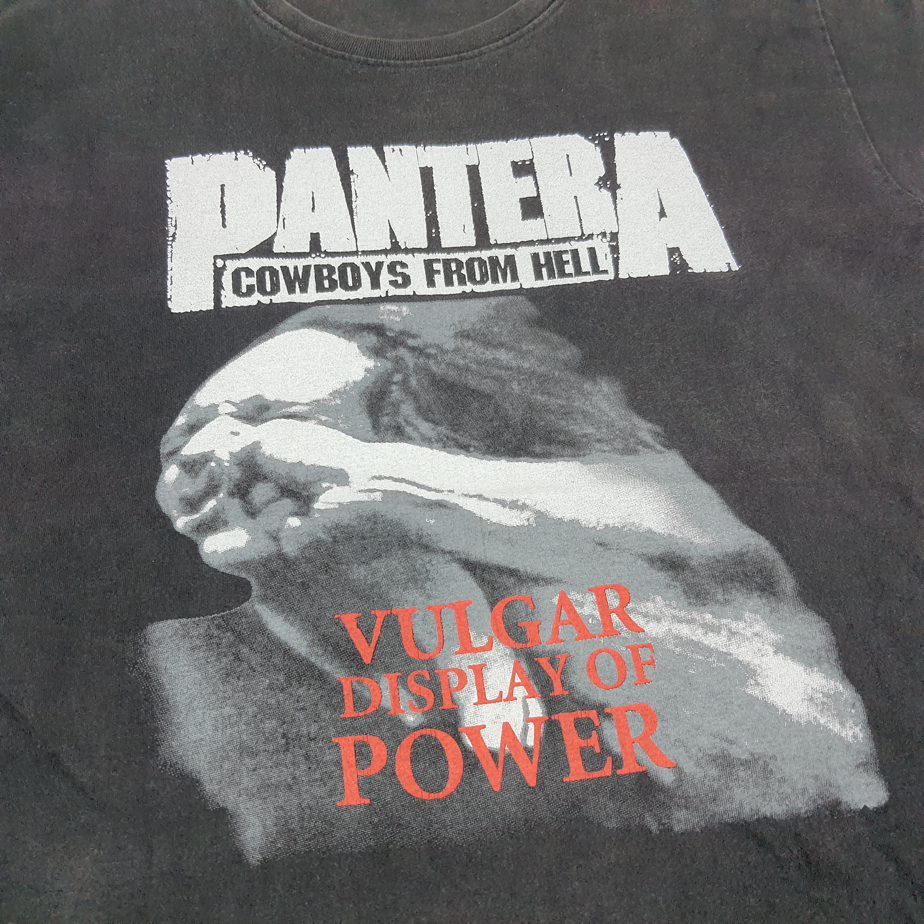 Band Tees × Vintage Vintage PANTERA Cowboys From Hell Rock Band Tshirt Size US L / EU 52-54 / 3 - 2 Thumbnail