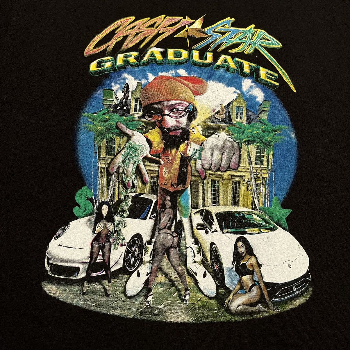 Other Sam Hyde Cash Star Graduate Dropshipper Graphic Logo T Shirt Size US L / EU 52-54 / 3 - 4 Thumbnail