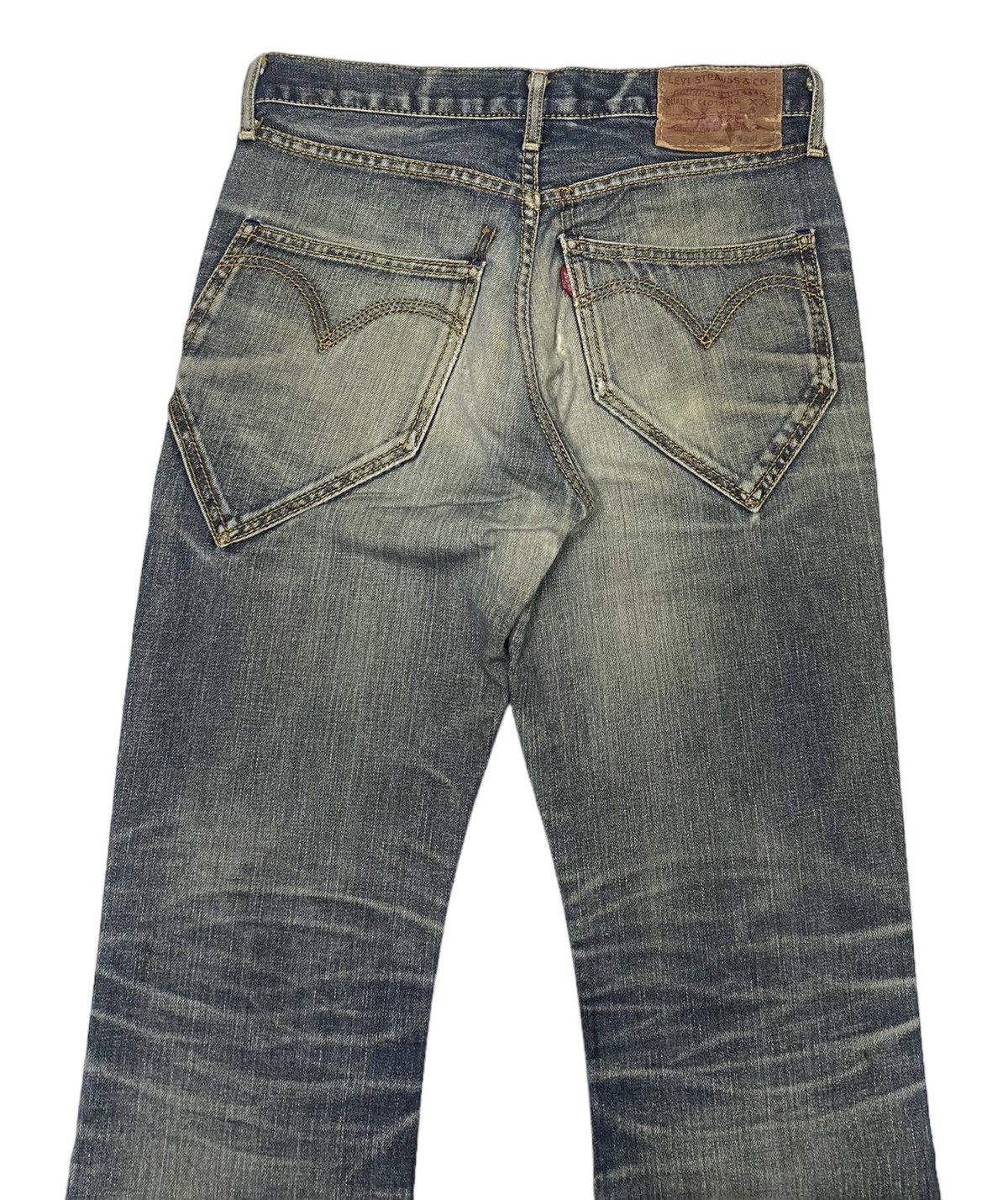Levi's × Vintage 🔥Levi’s 517 BOOTCUT DISTRESS DENIM JEANS Size 29" - 6 Thumbnail