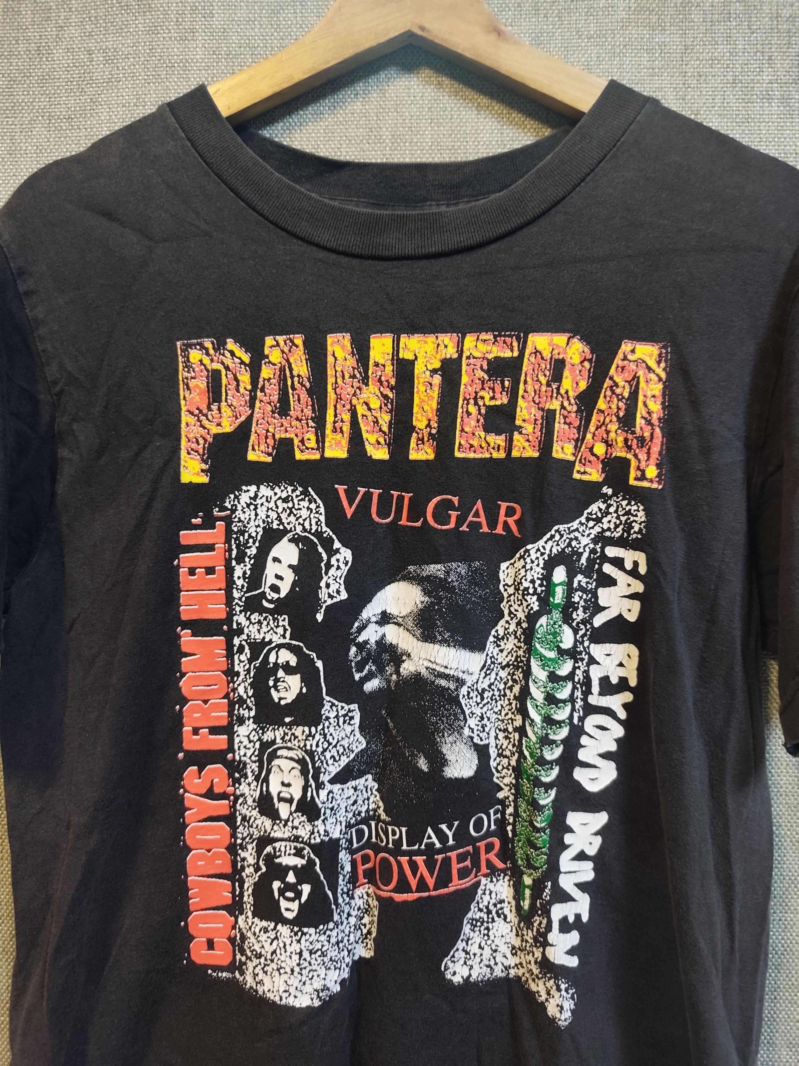 Band Tees Vintage Bootleg Band PANTERA Vulgar Display of Power Size US S / EU 44-46 / 1 - 5 Thumbnail