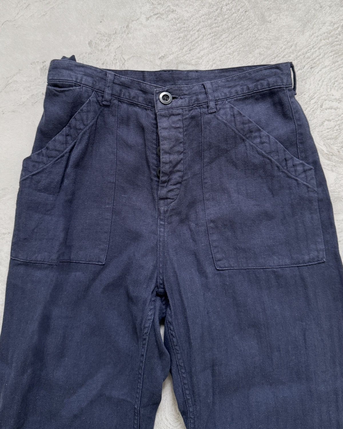 Nigel Cabourn NIGEL CABOURN Navy Work Pants Size 25" / US 0 / IT 36 - 2 Thumbnail