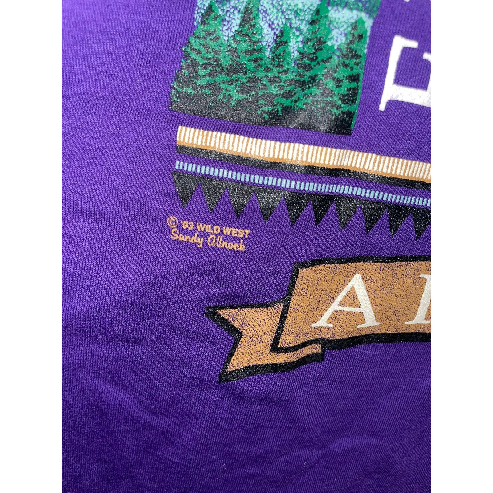 Jerzees Vintage Eureka Springs Shirt Arkansas Purple 90s Tee VTG L Size US L / EU 52-54 / 3 - 6 Thumbnail