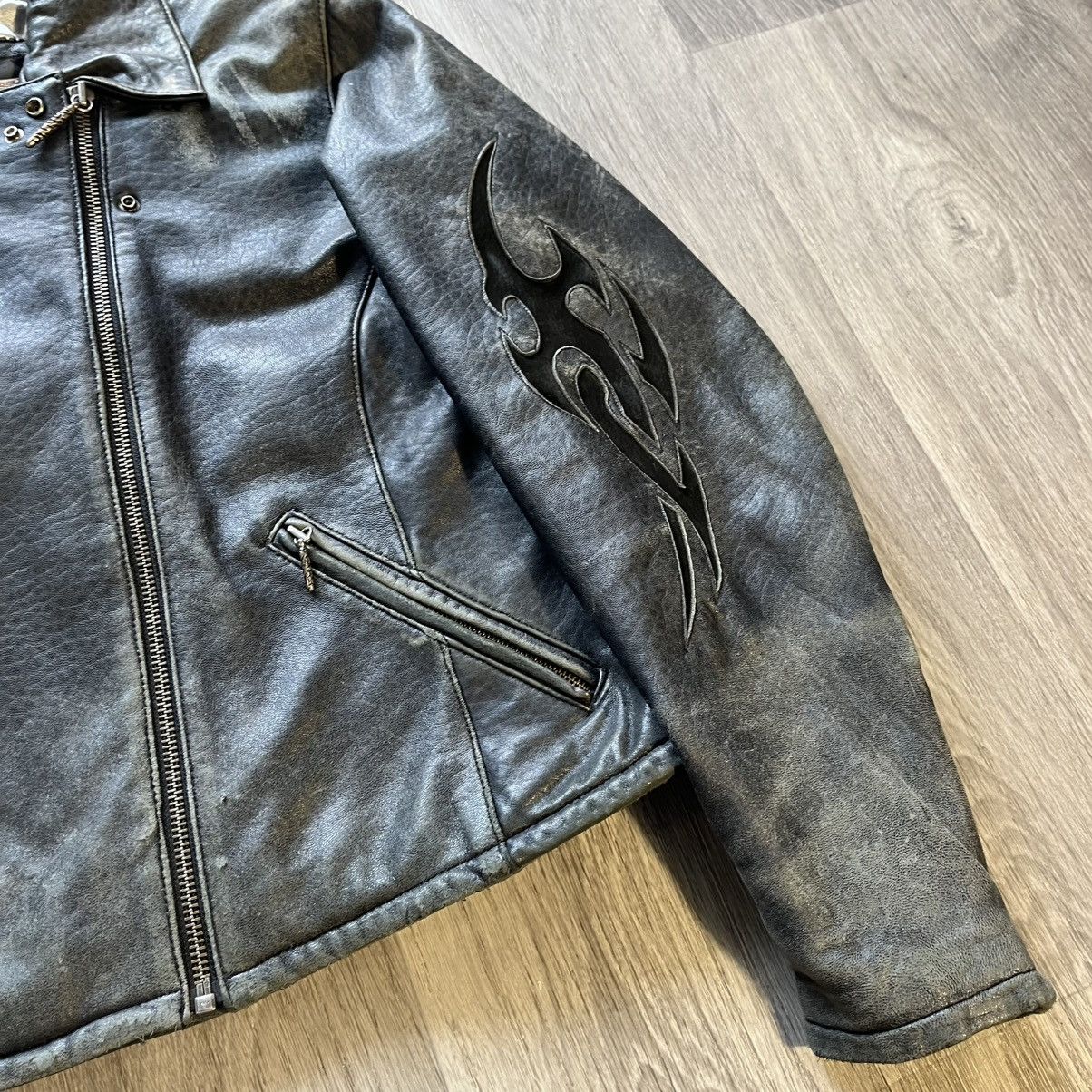 Harley Davidson Vintage Harley Davidson Tribal Leather Jacket Size US S / EU 44-46 / 1 - 6 Thumbnail